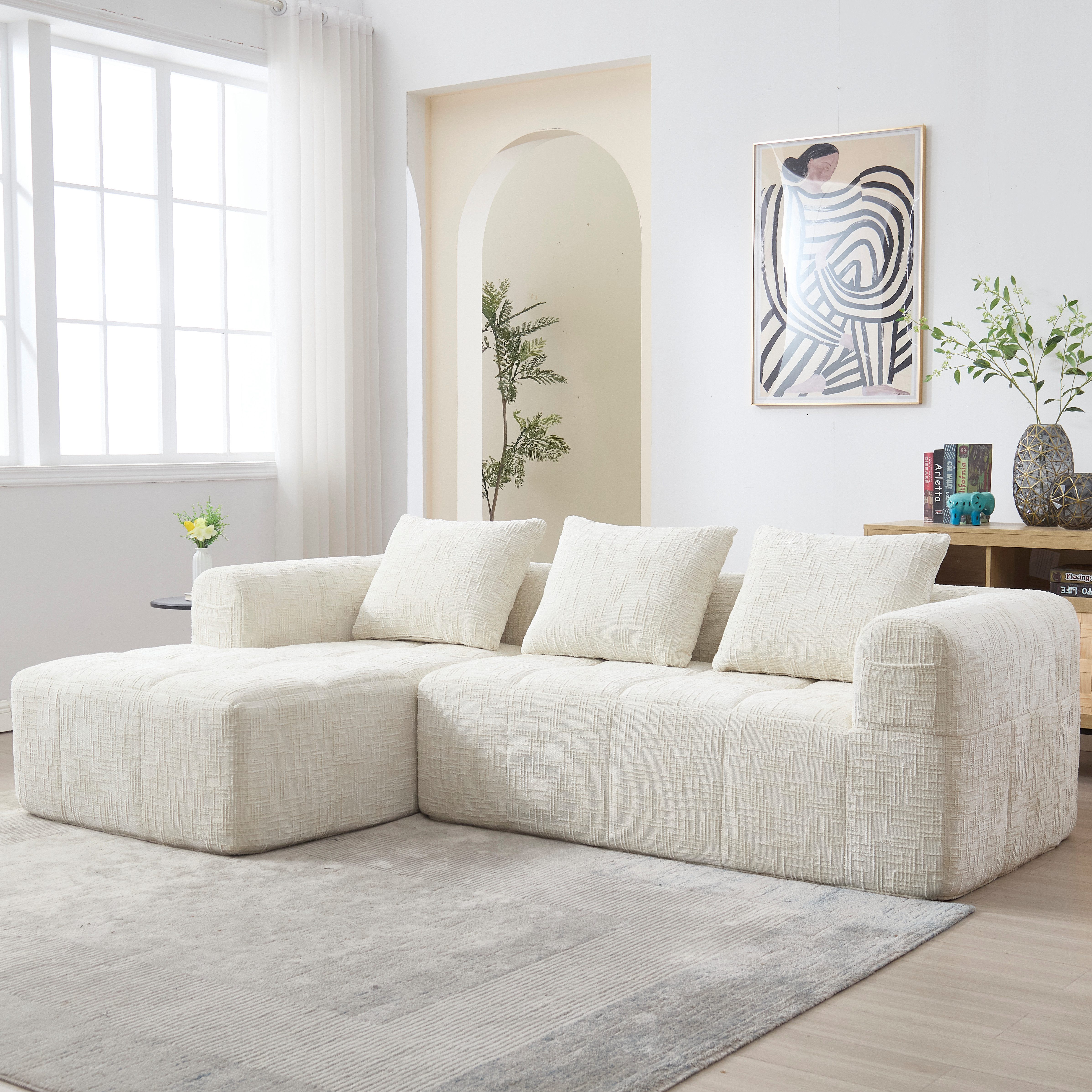 i@home 3-Sitzer Modernes Sektionssofa, L-Sofa, 3-Sitzer-Sofa, günstig online kaufen