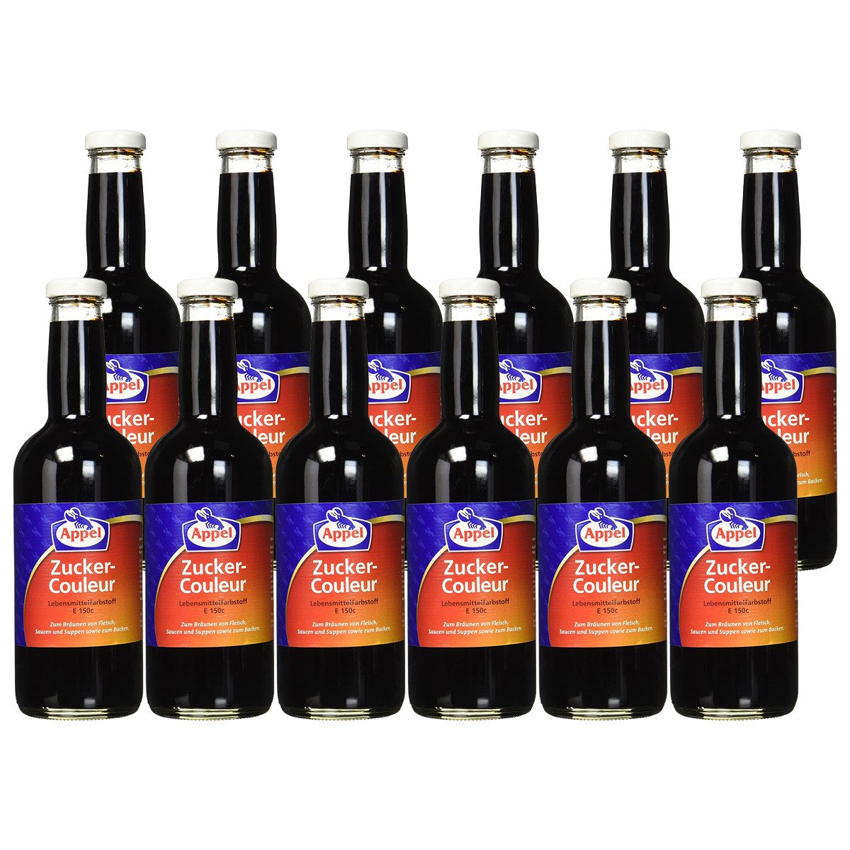 Appel Backzutat, Appel Zucker Couleur zum Bräunen von Fleisch und Saucen 1L 12er Pack