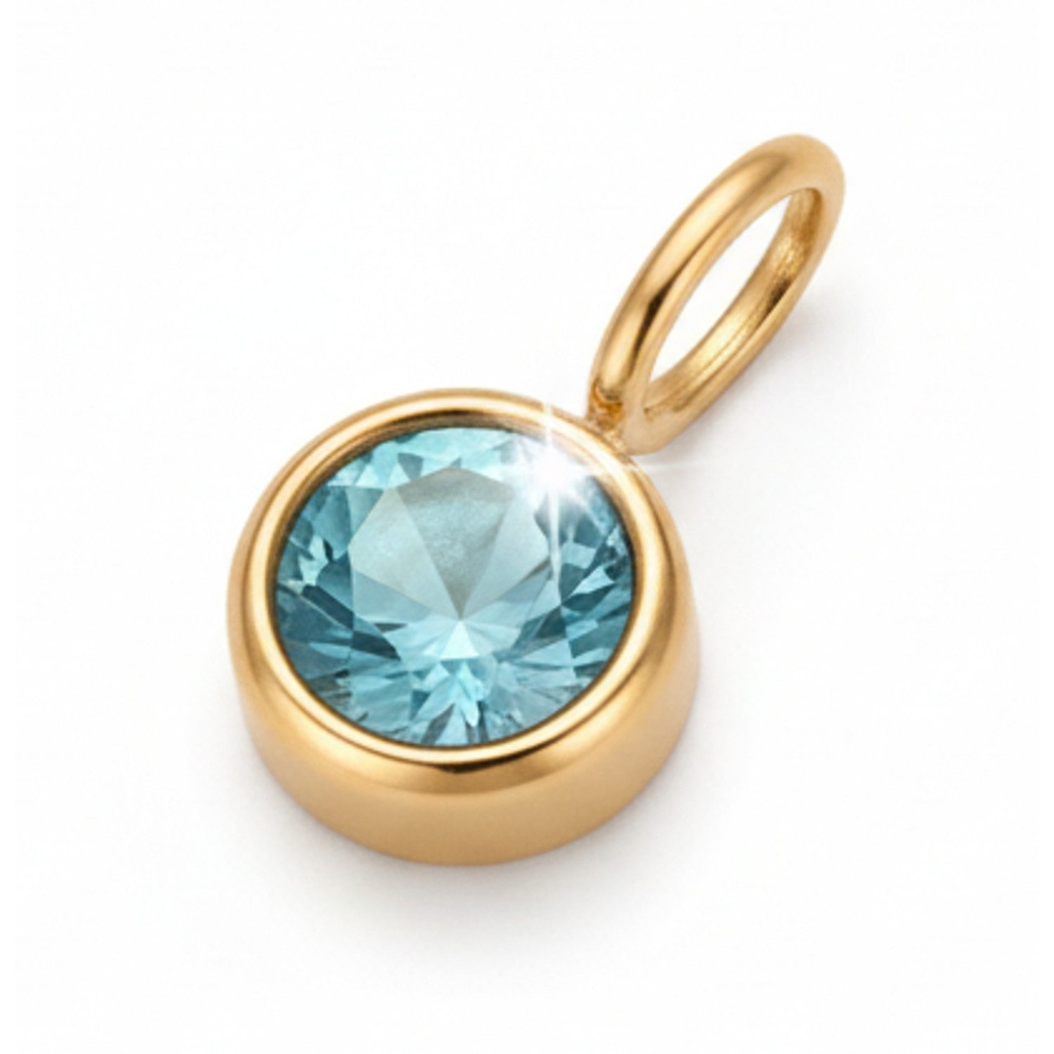KARMA Charm-Kette Glückskette zum selbst zusammenstellen Halskette (zum kombinieren, verschiedene Glücksanhänger), Sternzeichen Schutzengel Geburtsstein