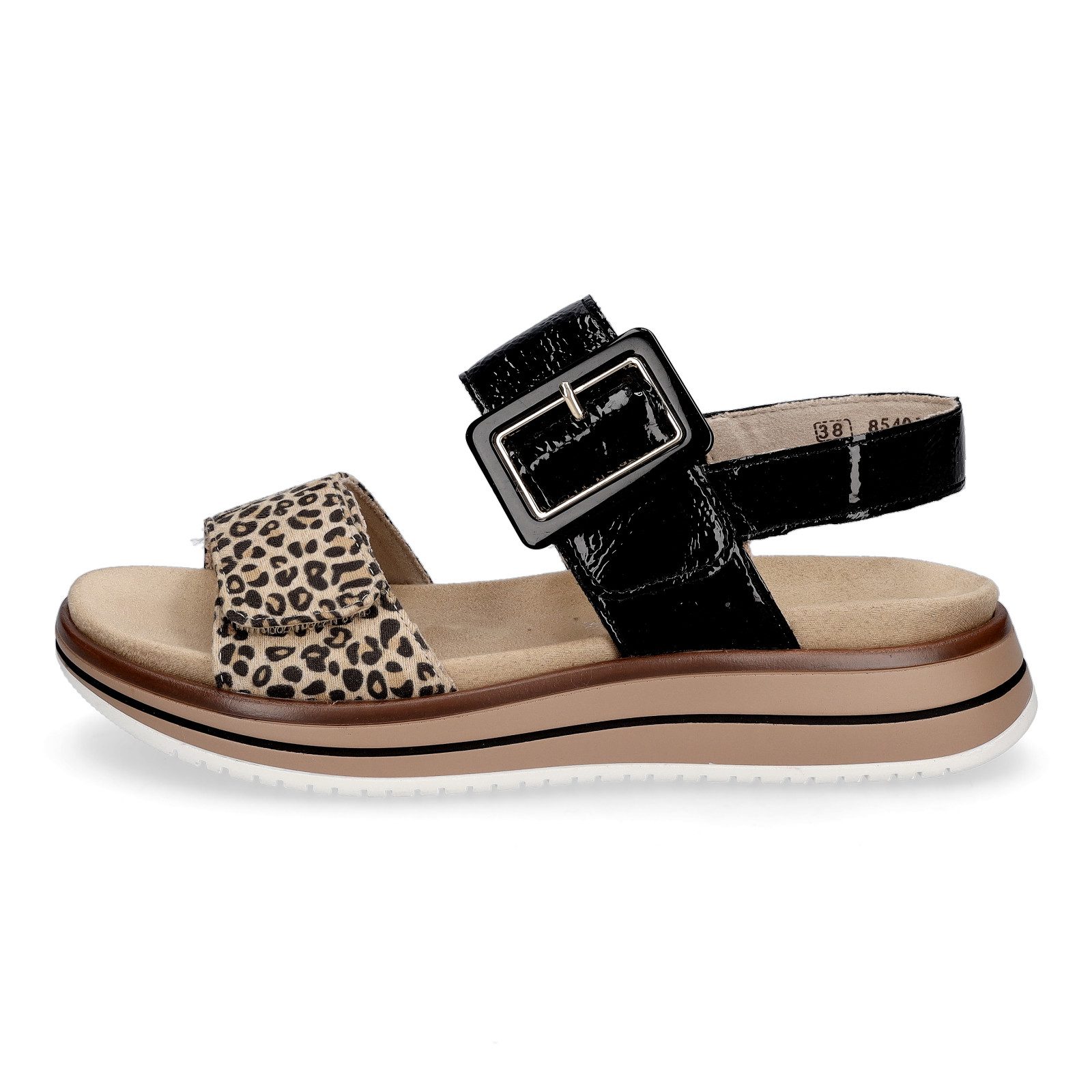 Remonte Remonte Damen Sandale schwarz leo Sandale