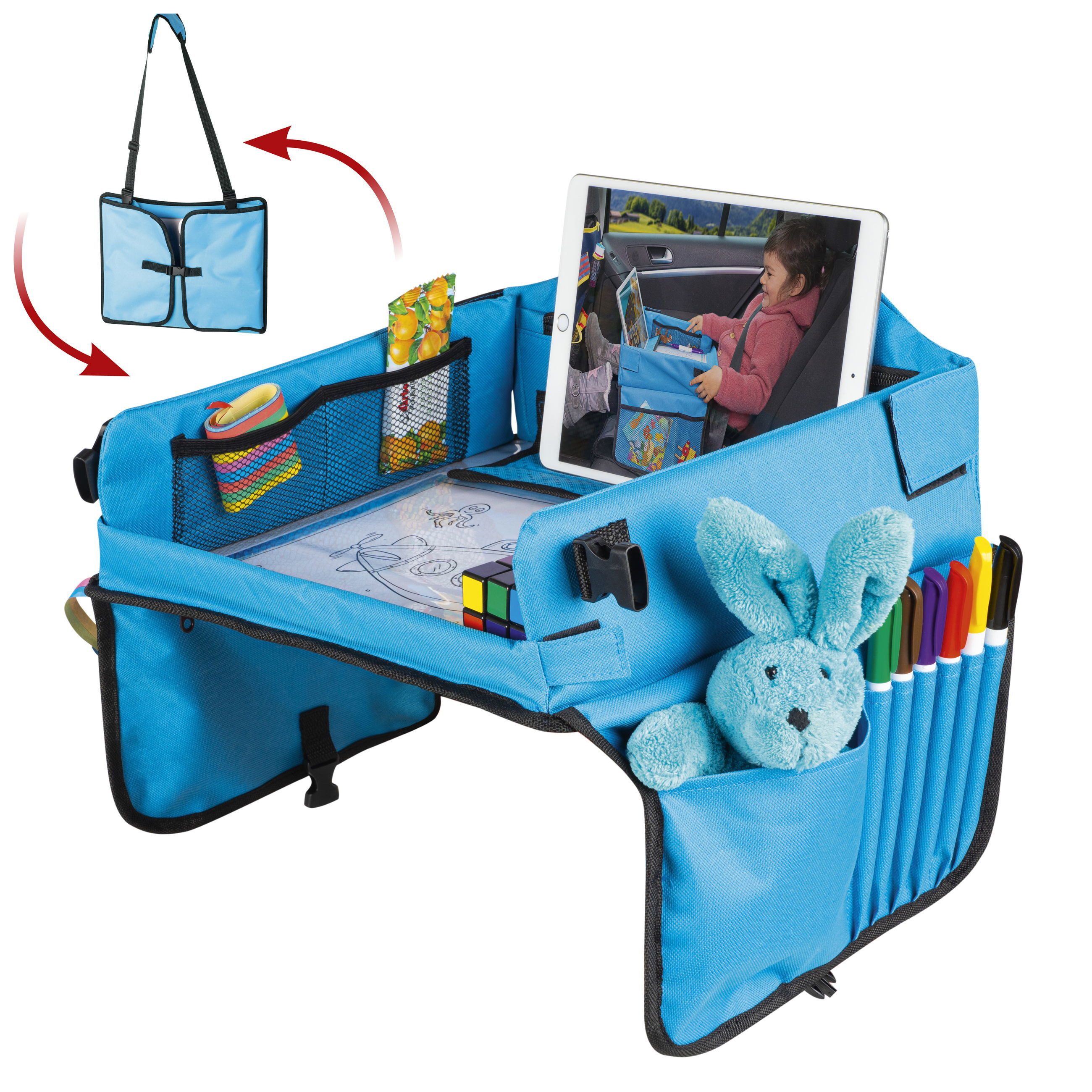 WALSER Autokindersitz Kinderreisespieltisch Lenny, ab: ab 4 Jahre, bis: - 10 Jahren, (1 Stück, 1-tlg)