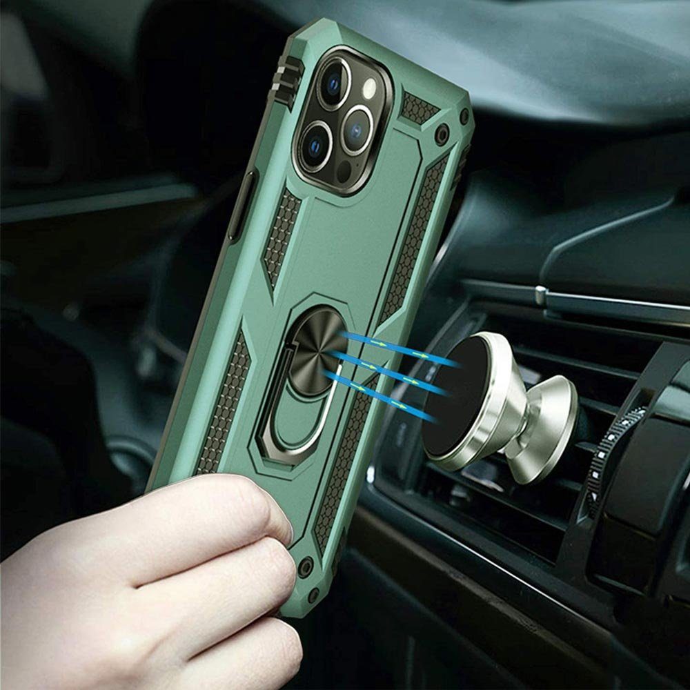 FITSU Handyhülle Handyhülle für iPhone 12 Mini Hülle Outdoor Case 5,4 Zoll, Robuste Handyhülle stabile Schutzhülle Cover Case mit Kamera Slider