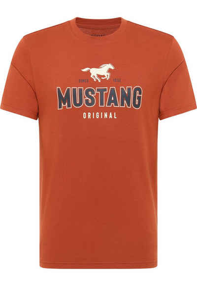 MUSTANG Kurzarmshirt Print-Shirt