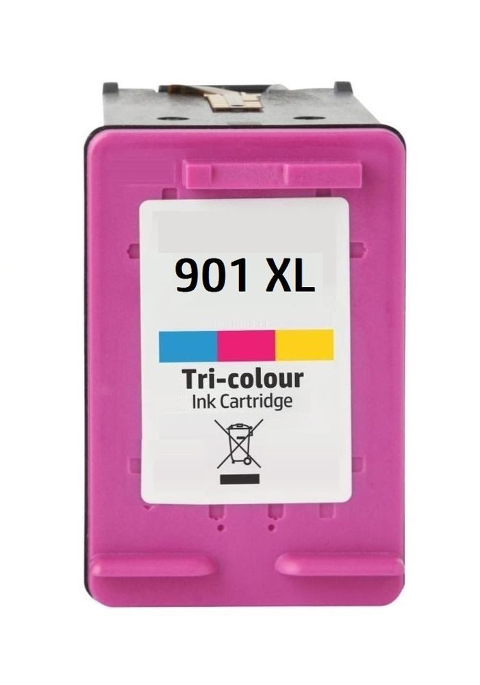 inkpro Druckerpatrone kompatibel mit HP 901 XL color, Tintenpatrone (für HP OfficeJet 4500, 4500 Wireless, J4524, J4535, J4540, J4545, J4550, J4580, J4585, J4624, J4660, J4680, XL Füllmenge: 18 ml (3 x 6 ml) für 480 Seiten)