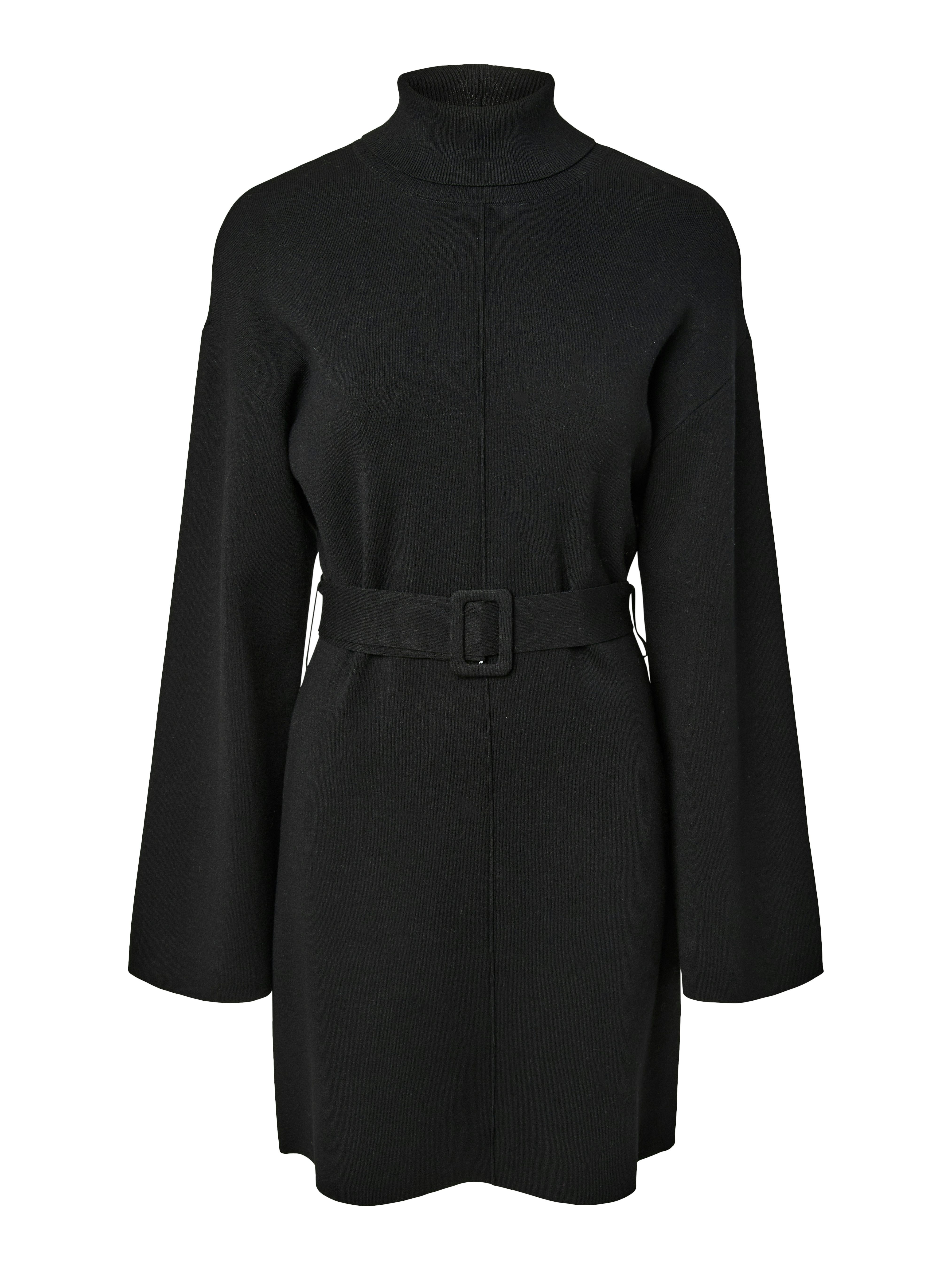 Y.A.S Strickkleid YASHAFNI LS ROLL NECK KNIT DRESS NOOS Viskosemischung