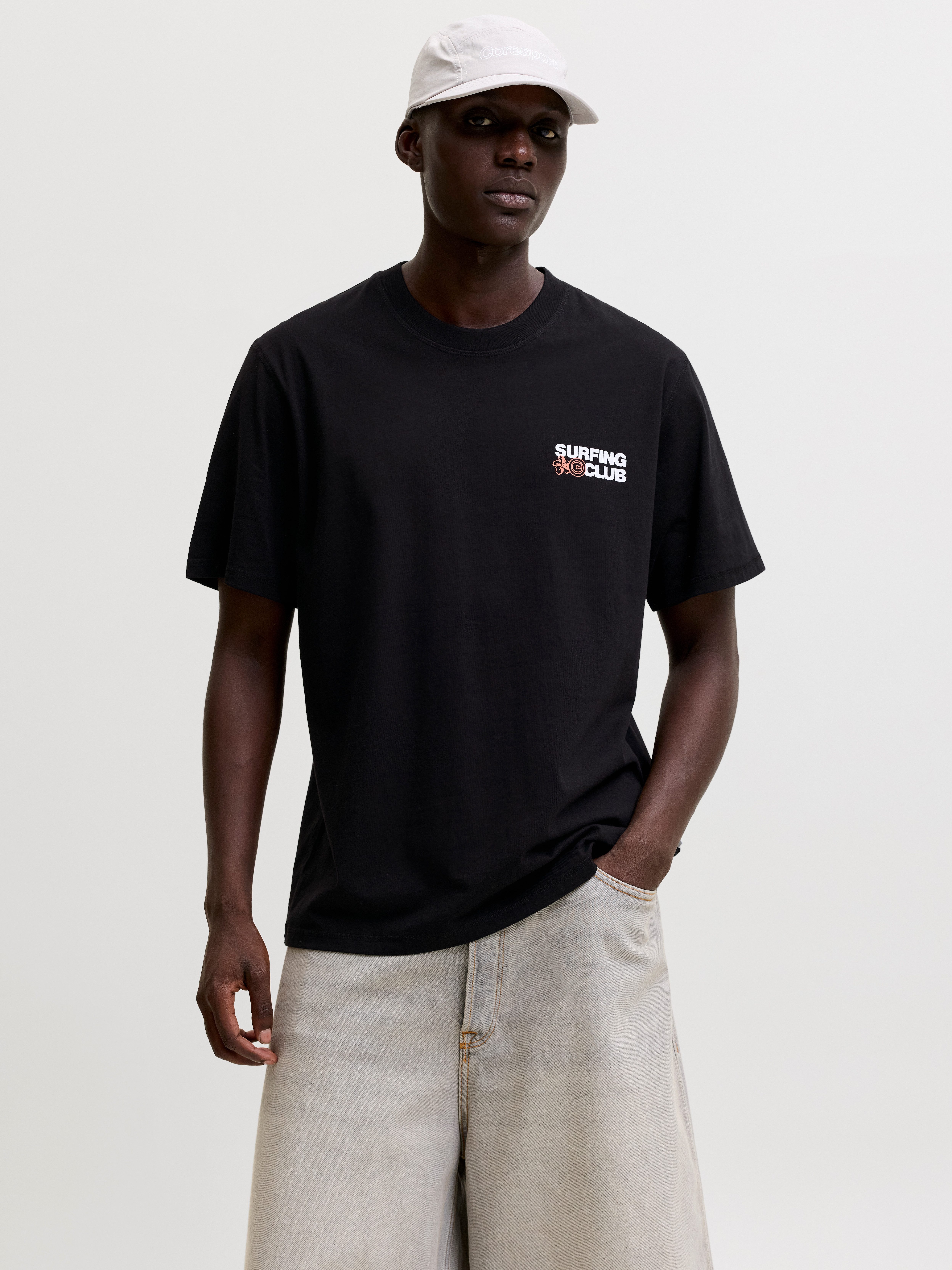 T-Shirt JCOMARINA BACK PRINT TEE SS CREW NECK