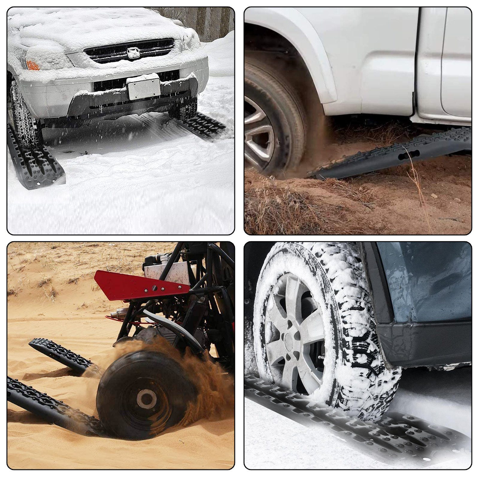 Anfahrhilfe Road Nylon Clanmacy Fahrzeug Schnee Rampen Werkzeugset Sand