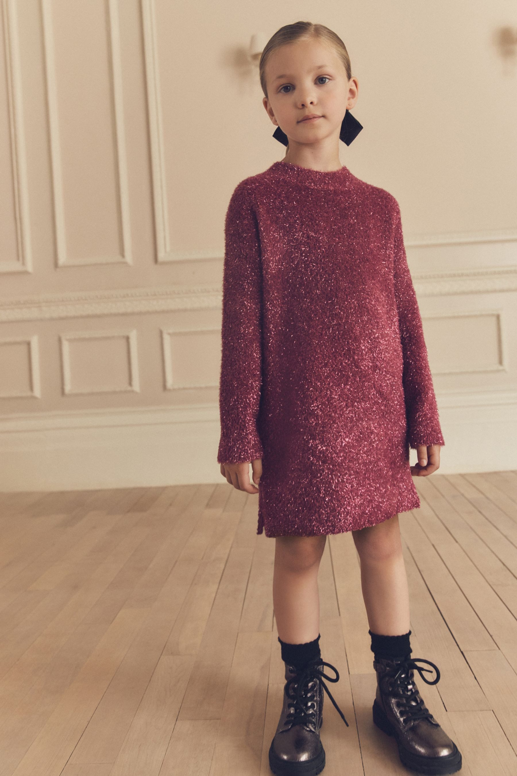 Next Strickkleid Funkelndes Pulloverkleid (1-tlg)