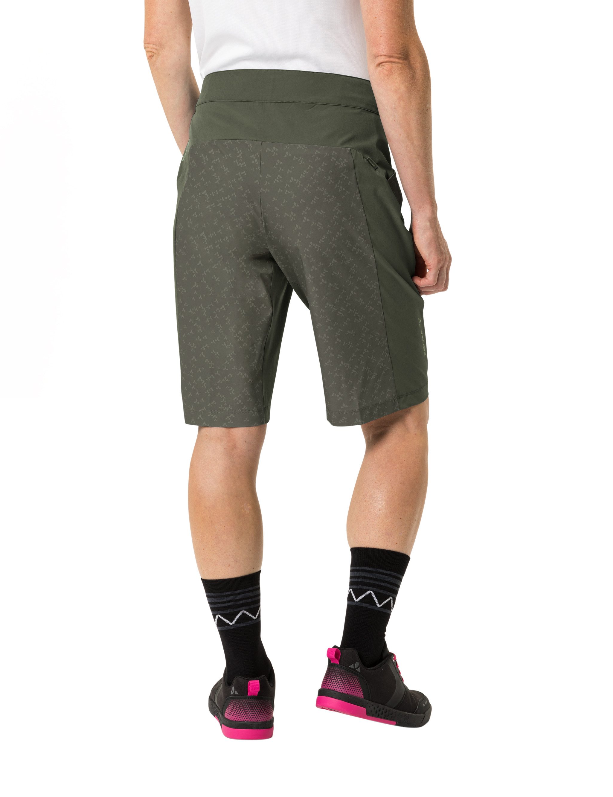 VAUDE Fahrradhose Wo Ledro Print Shorts für Radsport, sportlicher Stil, schnell trocknendes Material