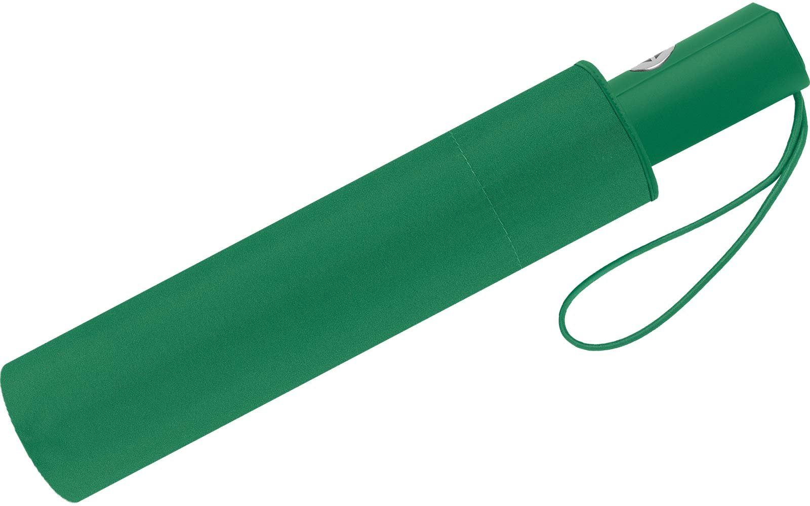 RS-Versand Taschenregenschirm schöner stabiler Auf-Zu-Automatik, und für Regenschirm Herren, mit grün vielen Damen in modischen Farben
