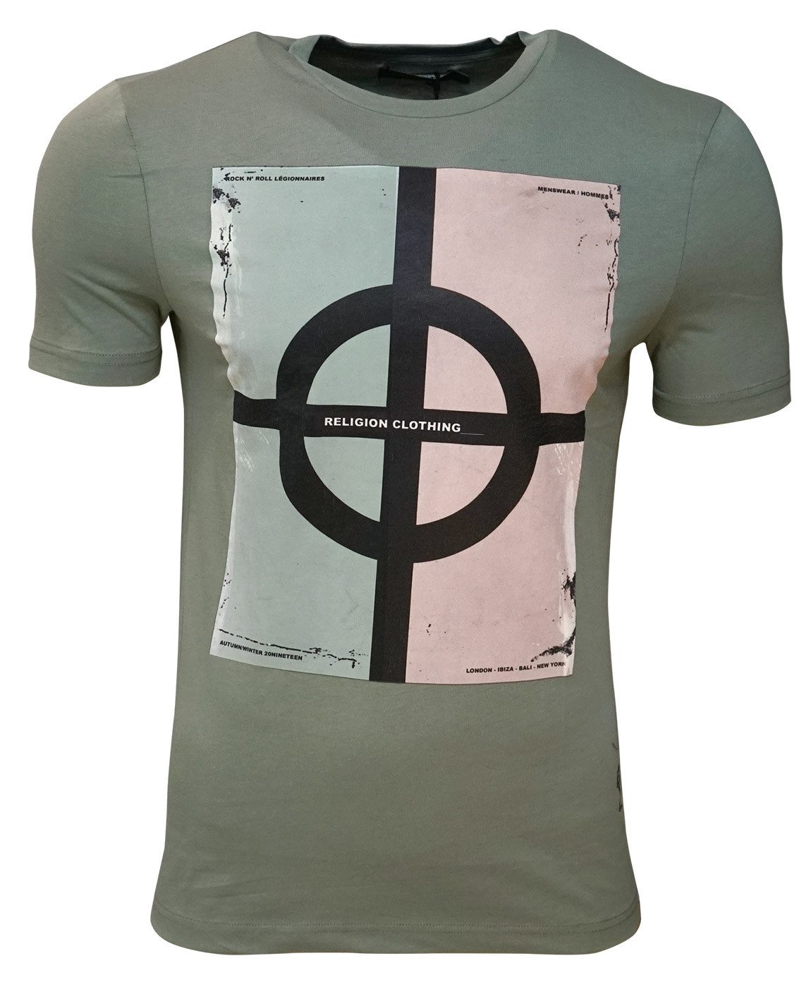 Print-Shirt RELIGION Clothing Herren T-Shirt LEGIONNAIRES