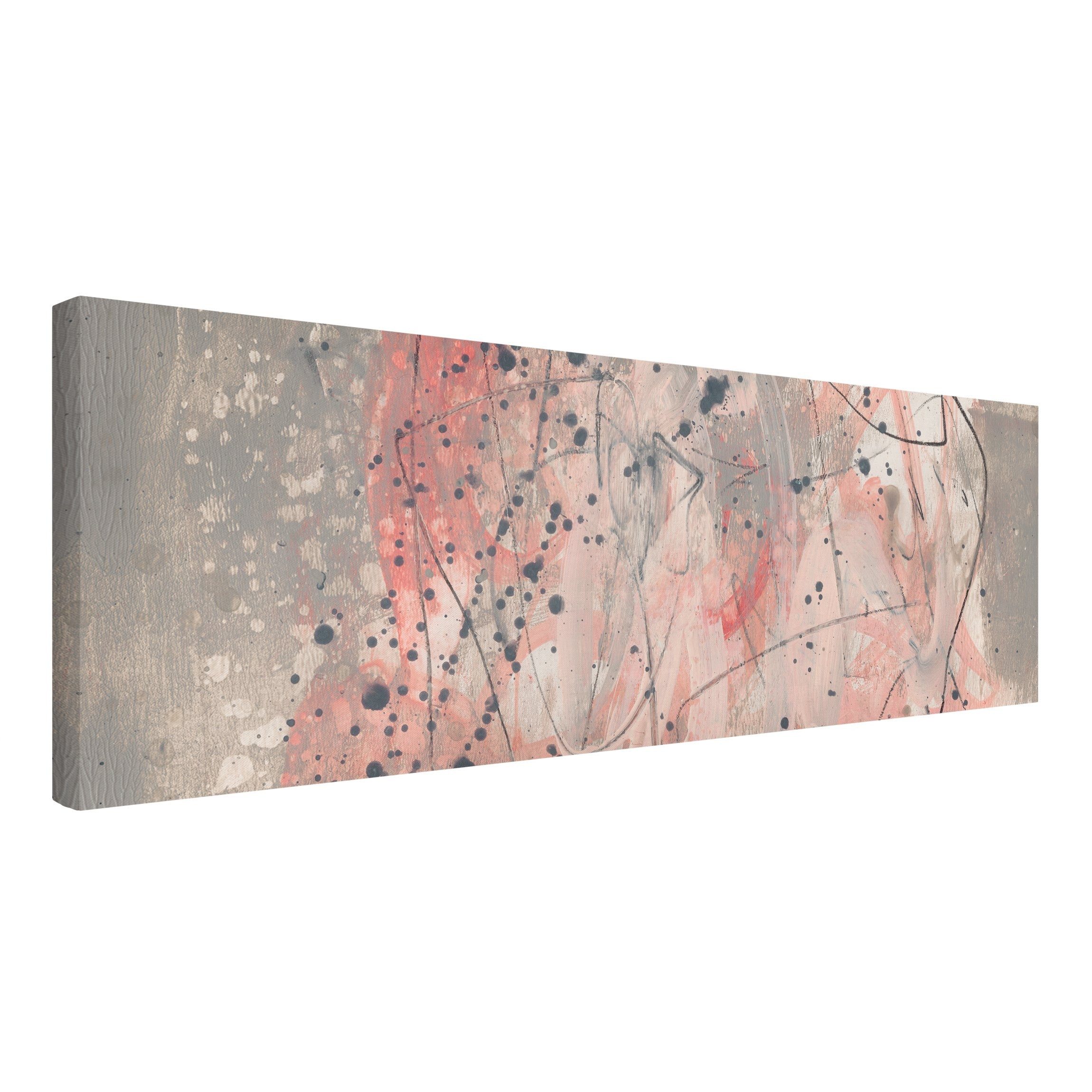 Leinwandbild Abstrakt Modern Erröten rosa Bild auf Leinwand Groß XXL