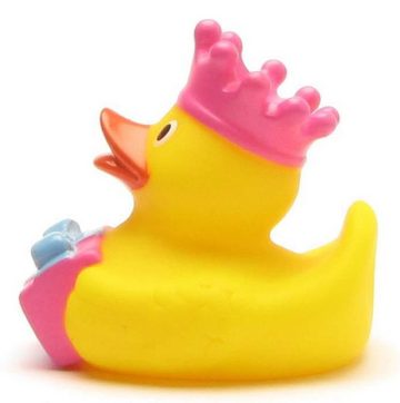 Duckshop Badespielzeug Badeente - Geburtstag - König mit pinker Krone - Quietscheente