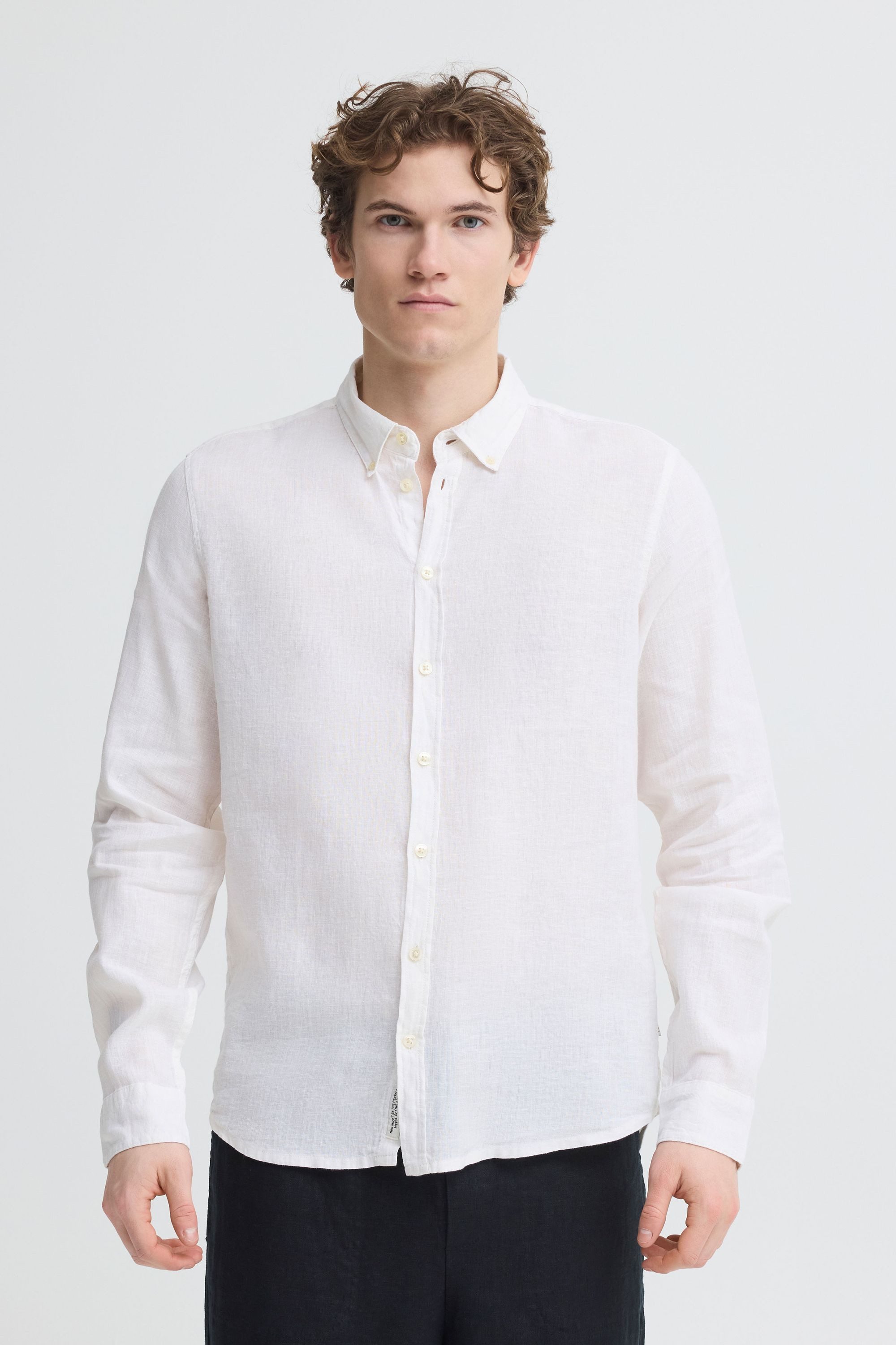 Casual Friday Langarmhemd CFAnton Langarm Shirt aus 100% Leine