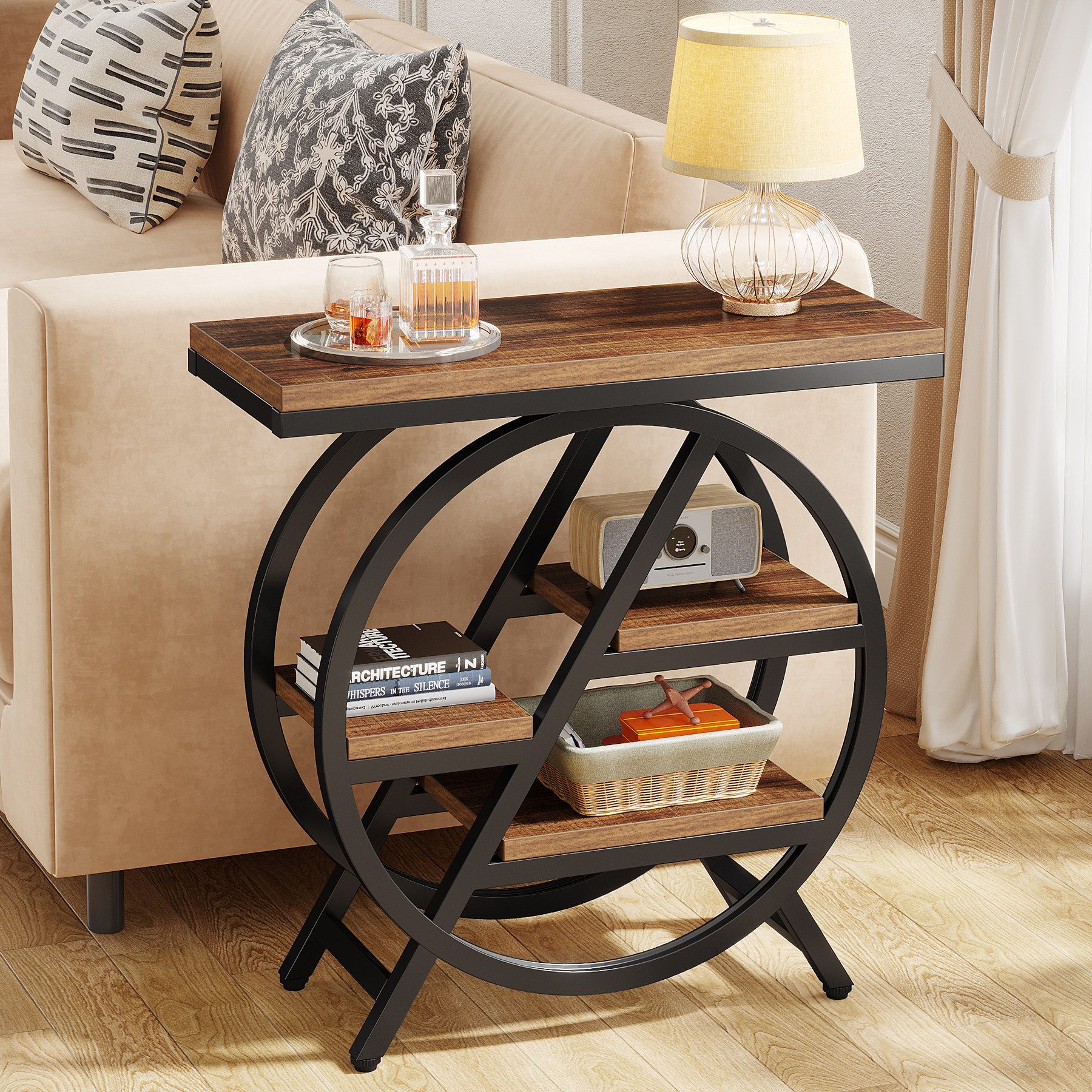 Tribesigns Beistelltisch 65cm Couchtische, Sofatisch mit günstig online kaufen