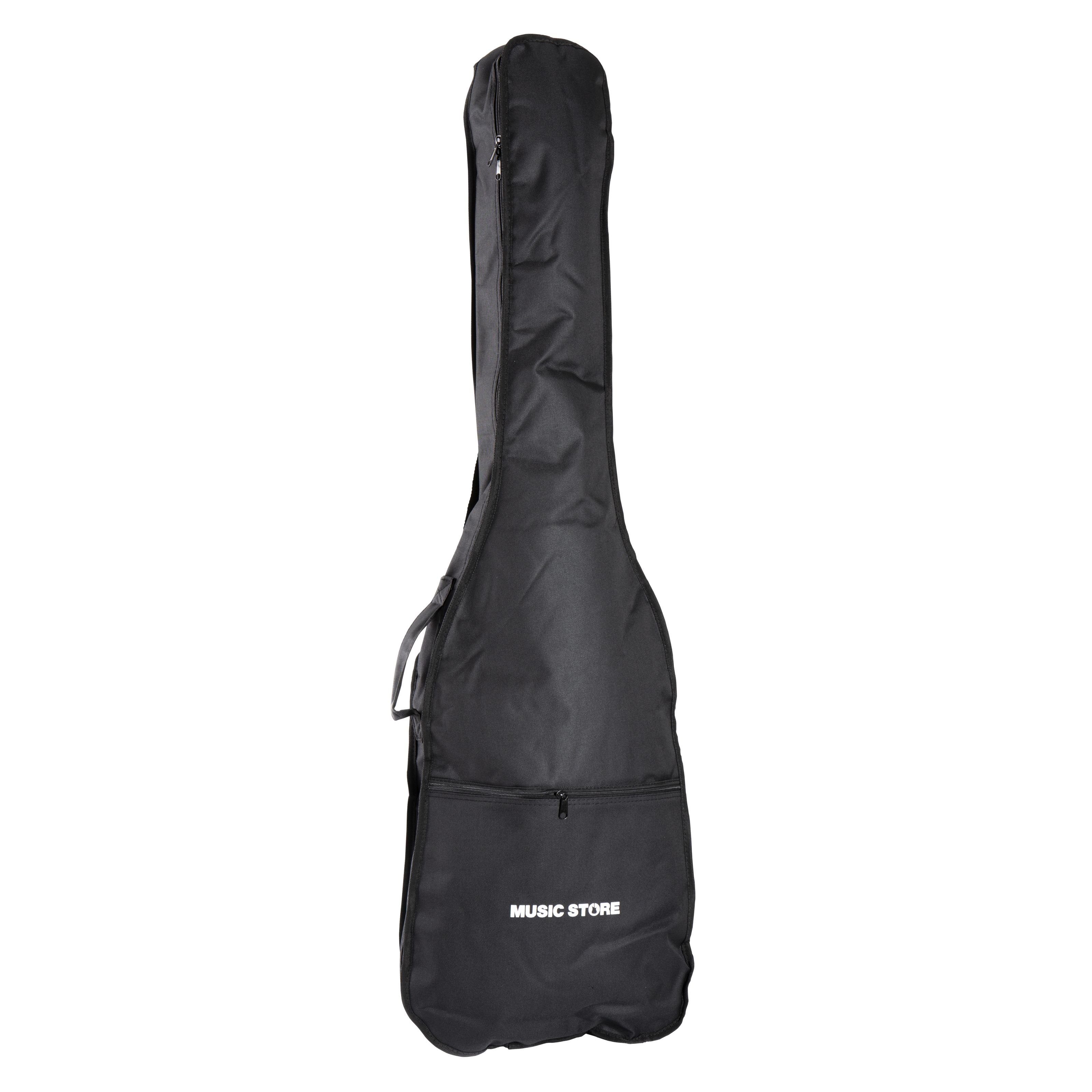 MUSIC STORE Gitarrentasche (Gigbag, Electric Bass Eco+, Robuste Gitarrentasche, 5 mm Polsterung, Wasserabweisendes Nylon, Zubehörfach, Bass-Gigbags, Bags für E-Bässe), Gigbag, Electric Bass, Robuste Gitarrentasche