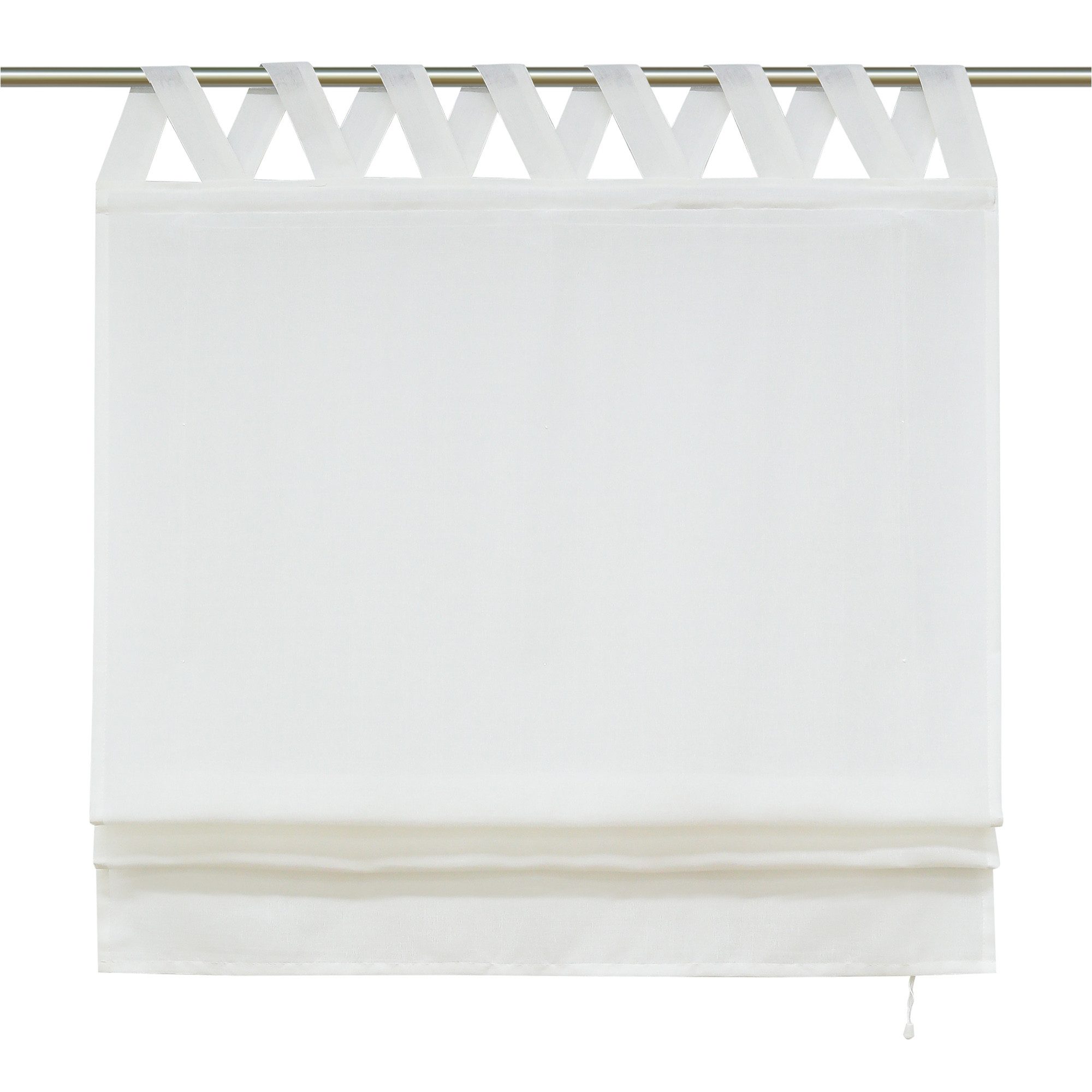 Delien Raffrollo Mila, mit Schlaufen, Leinenoptik Unifarbige Gardine, V Sch günstig online kaufen