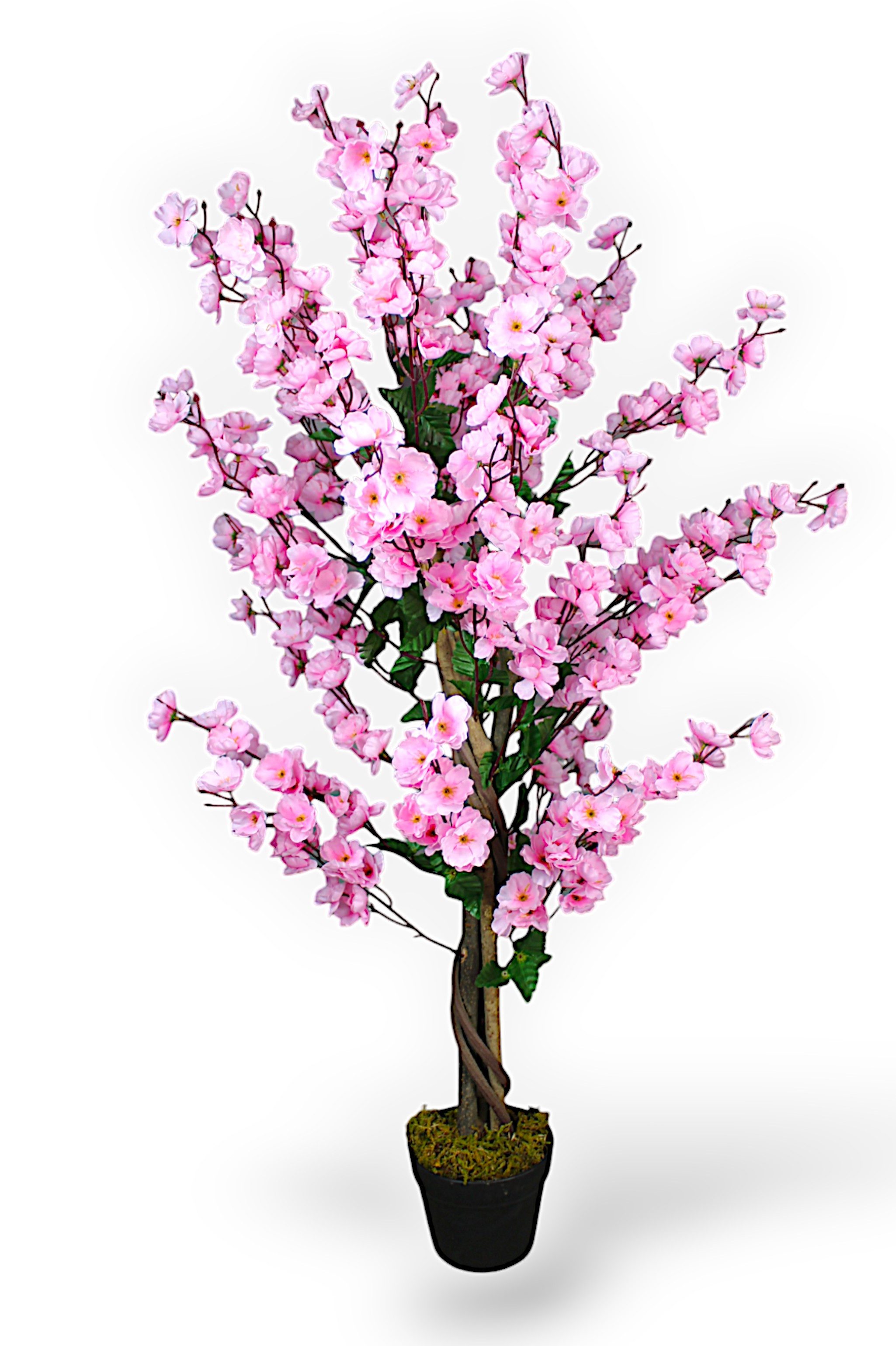 Kunstpflanze Blütenbaum Wintersweet Künstliche Pflanze Blüten Pink