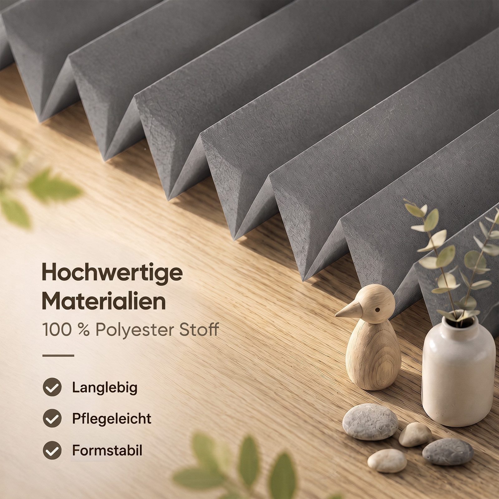 Sekey Plissee Plissee ohne Bohren Klemmfix verspannt für Fenster & Tür Lichtschutz, blickdicht, Klemmfix Montage ohne Bohren, Klemmfix, Faltenstore Klemmfix Lic – Bild 5 von 5