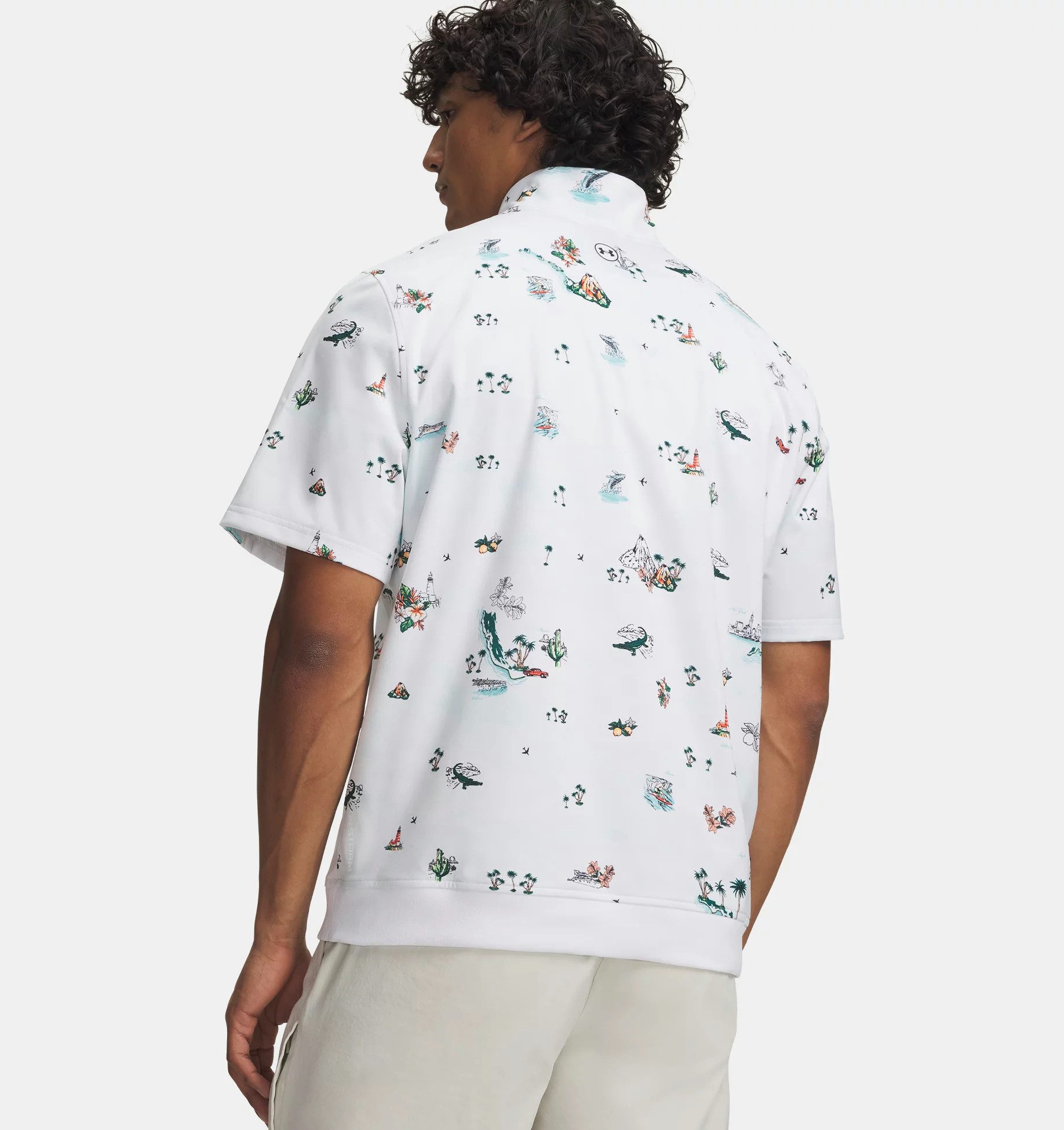 Under Armour® Poloshirt Under Armour Golf Polo Drive Wind Golf Trip Weiß Herren