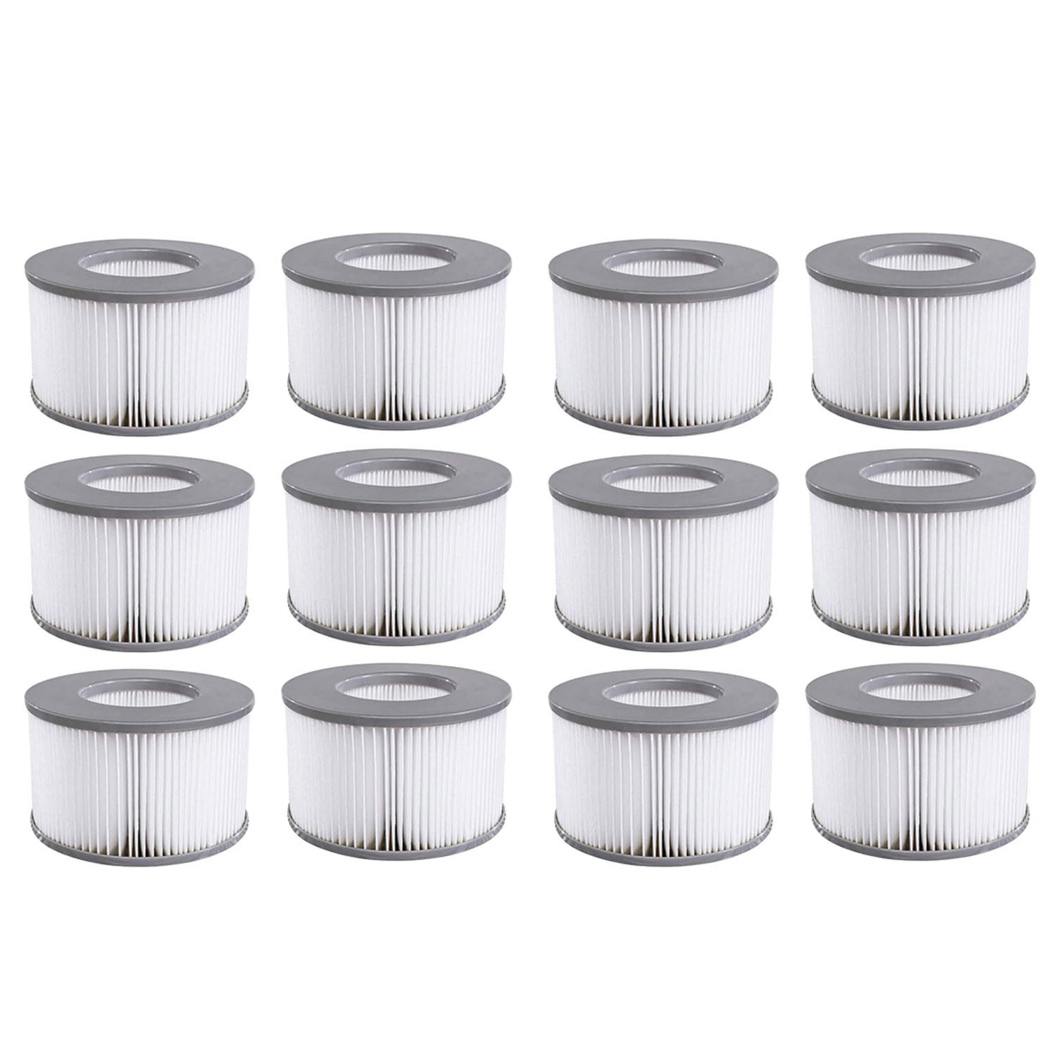 FELIXLEO Kartuschen-Filterpumpe Ersatzfilter für MSPA Whirlpool zubehör für MSPA FD2089 (12 St)
