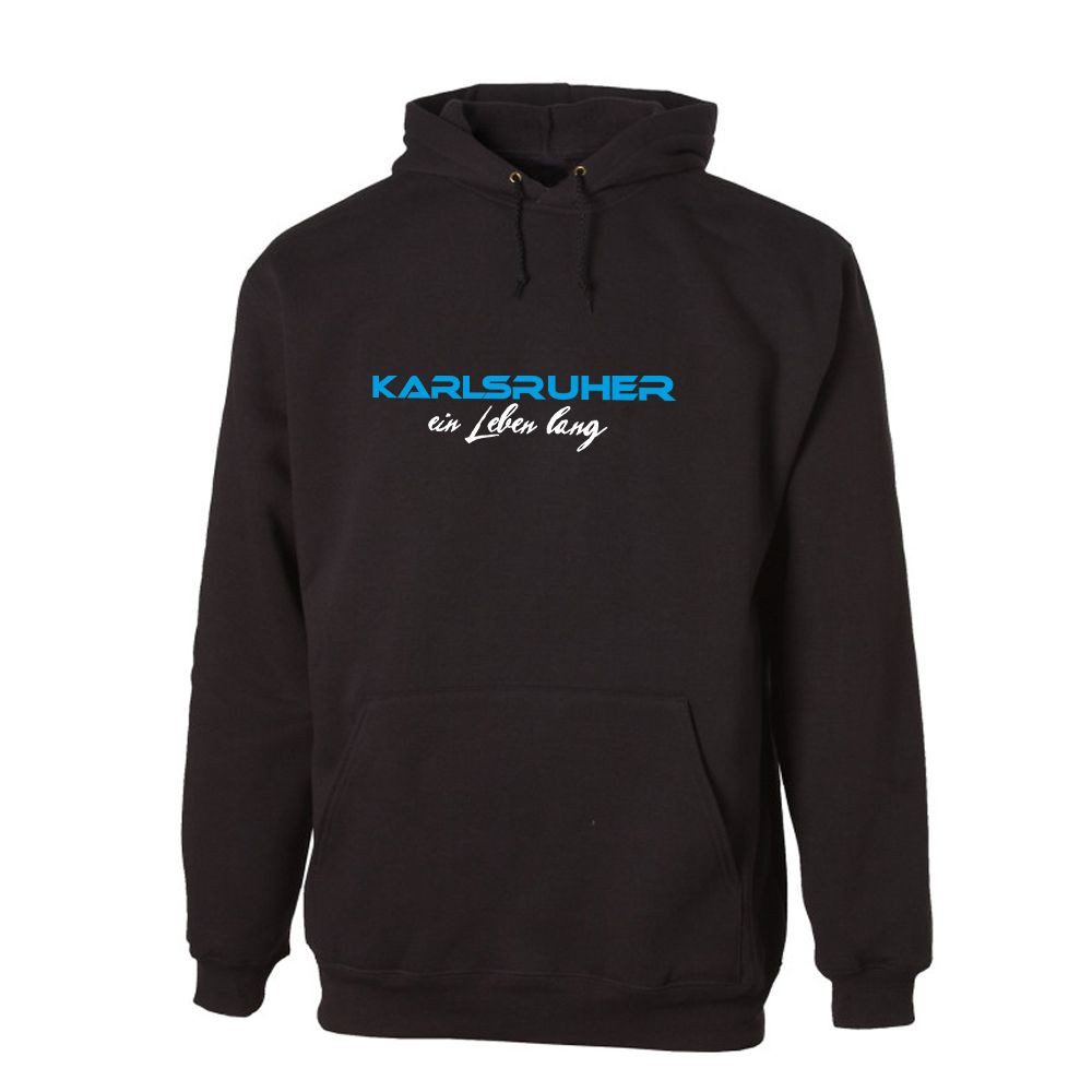 G-graphics Hoodie Karlsruher ein Leben lang Unisex Pullover mit einem Motiv für den echten Fan