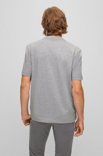 T-Shirt Grey ORANGE Rundhalsausschnitt Light/Pastel TChup BOSS 051 mit