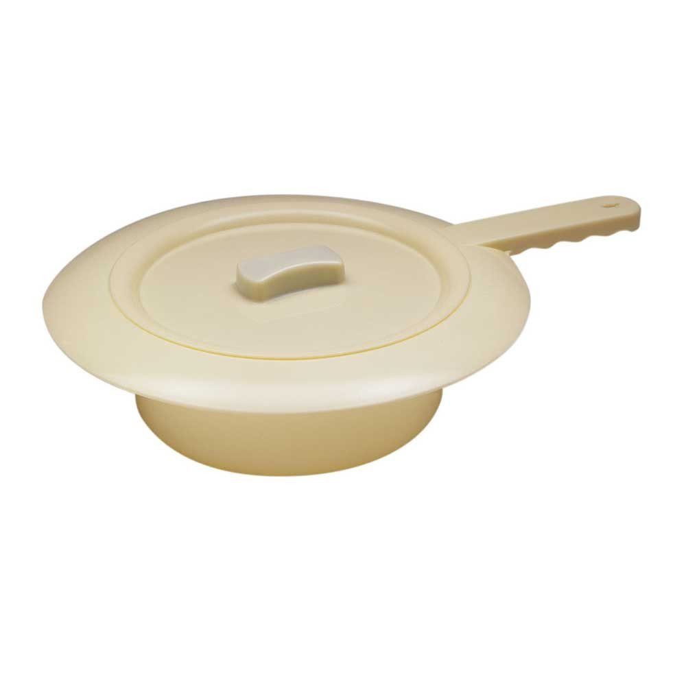 DocMed Urinal DocMed Stechbecken aus Kunststoff, (Inklusive Deckel, 1-tlg., Autoklavierbares Stechbecken), Hygienische Bettpfanne, Robustes Stechbecken