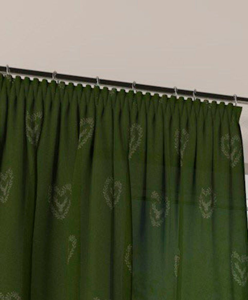 Stickereien Plauen Vorhang Hirsch (1 St), Kräuselband, blickdicht – Bild 2 von 4