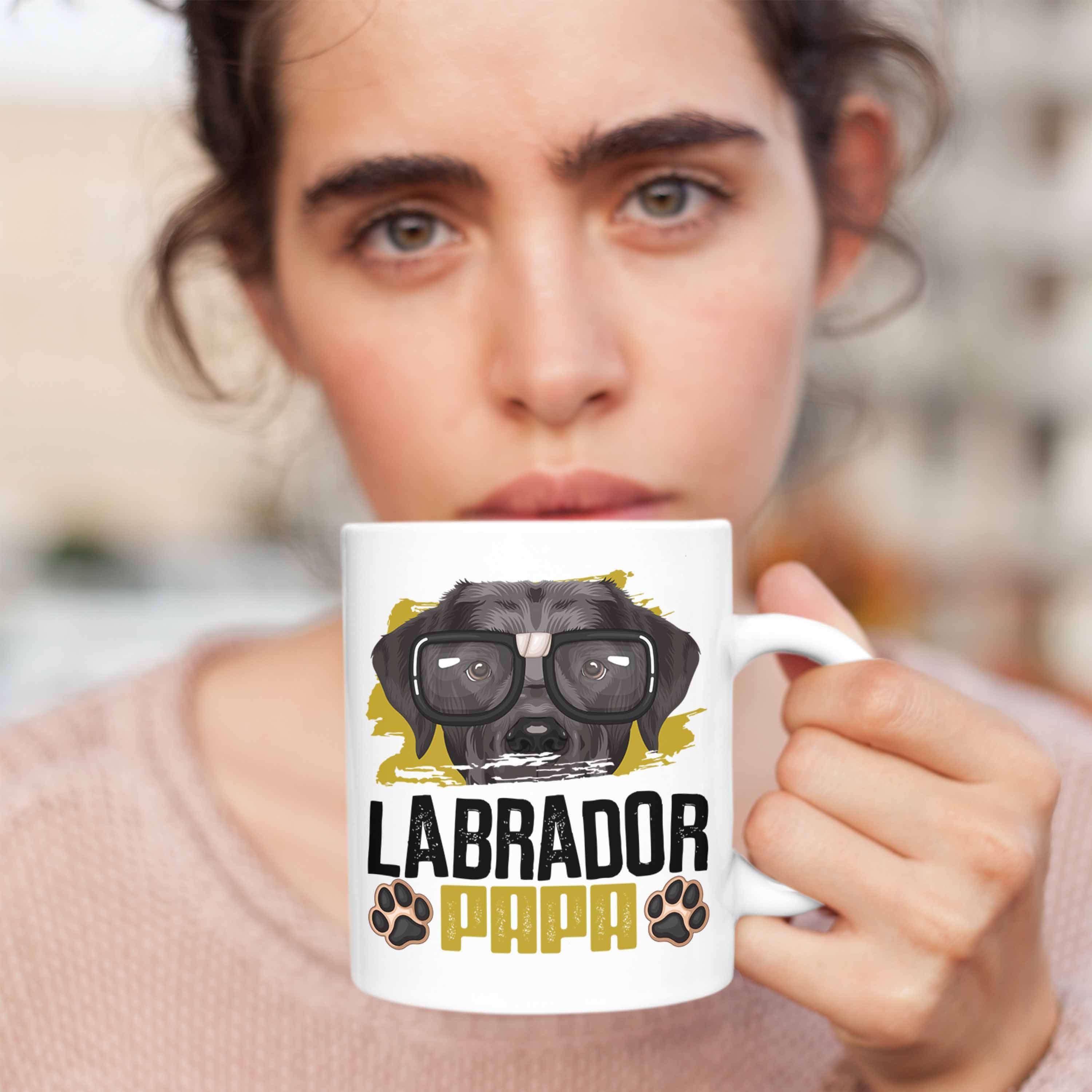 Geschenkidee Besitzer Tasse Labrador Lab Spruch Trendation Tasse Geschenk Weiss Papa Lustiger