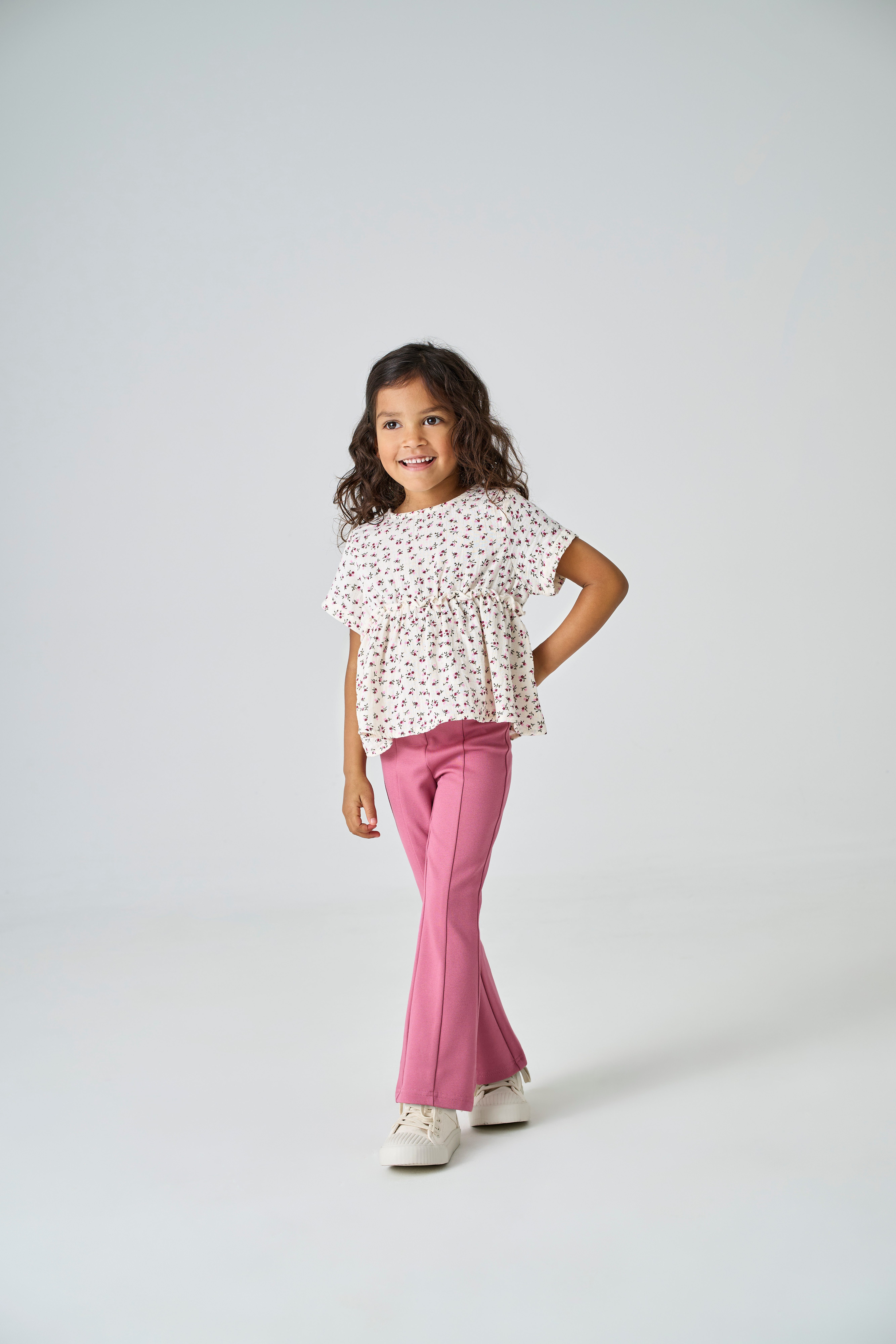 KIDS ONLY Jerseyhose KMGPAIGE LIFE FLARED PNT NOOS mit ausgestelltem Bein