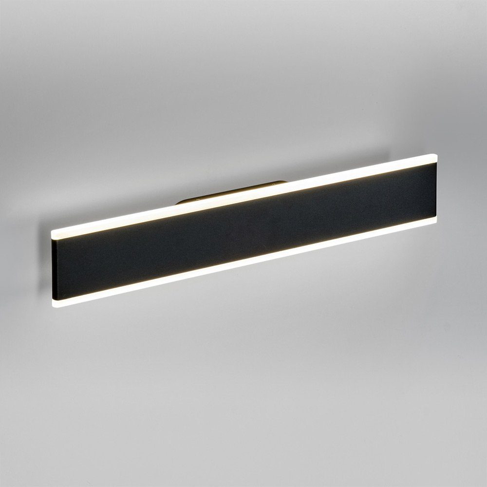 LED Licht-Trend Schwarz, Wandleuchte Slim Warmweiß 2040lm WM dimmbar Wandlampe