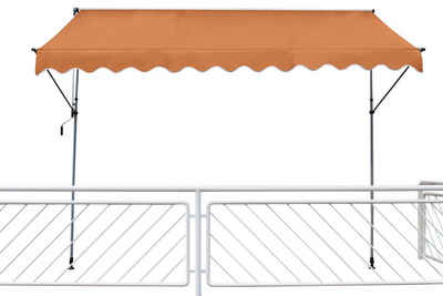 Leco Klemmmarkise Leco Fallarmmarkise 200x120 cm Balkon Markise Spannmarkise Sonnenschutz orange