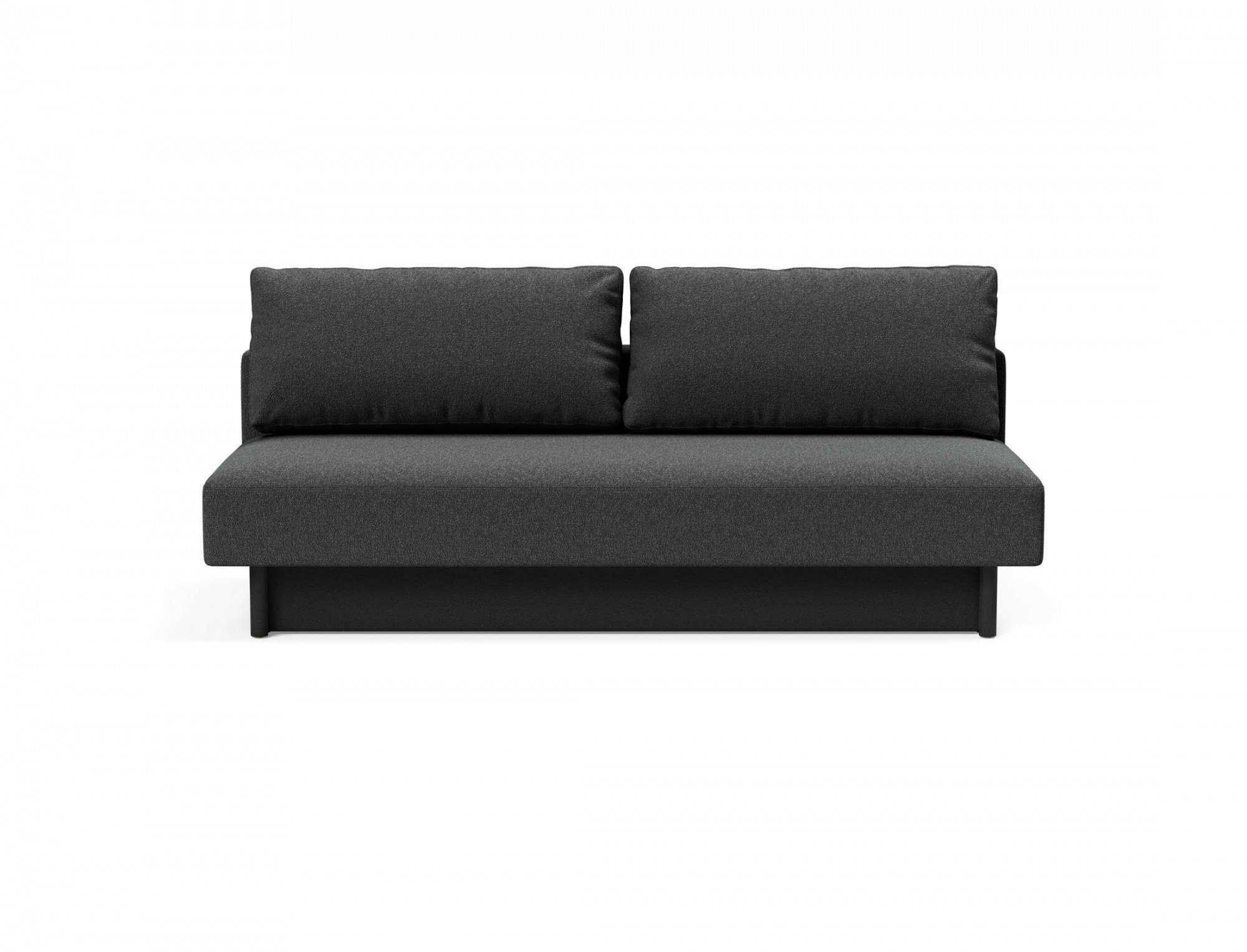 INNOVATION LIVING ™ 3-Sitzer Merga Schlafsofa, großem Bettkasten,minimalistischem Design, bedarf wenig Stellfläche