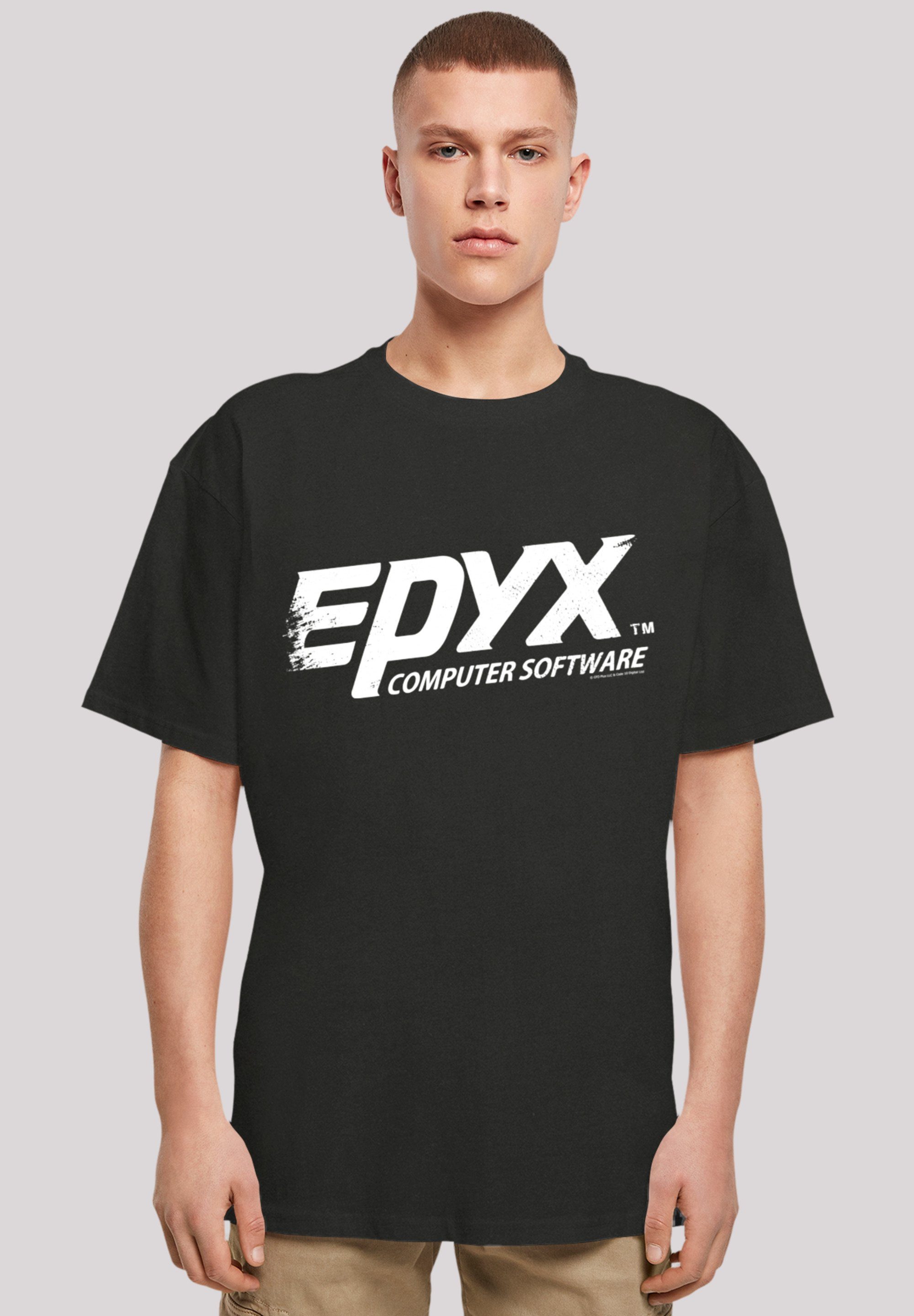 [Qualität ist 100 % Zufriedenheit garantiert] F4NT4STIC T-Shirt EPYX Logo Print schwarz WHT