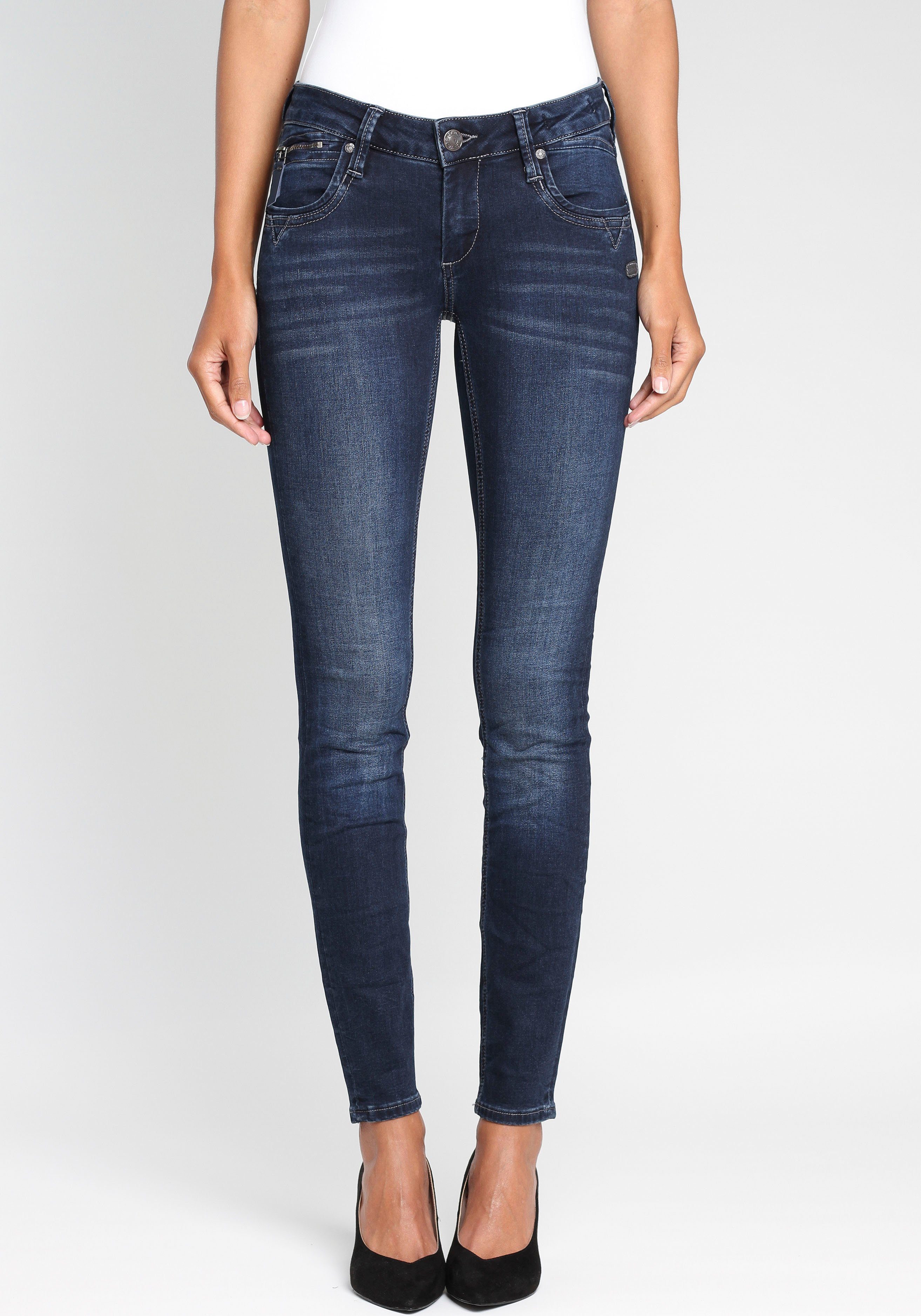 GANG Skinny-fit-Jeans »Nikita« mit Zipper-Detail an der Coinpocket online  kaufen | OTTO