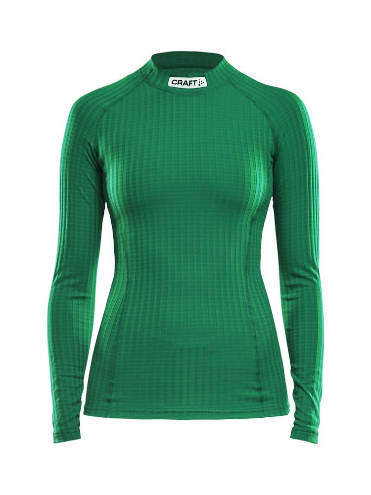 Craft Langarmshirt Progress CN Funktionsunterwäsche grün Damen