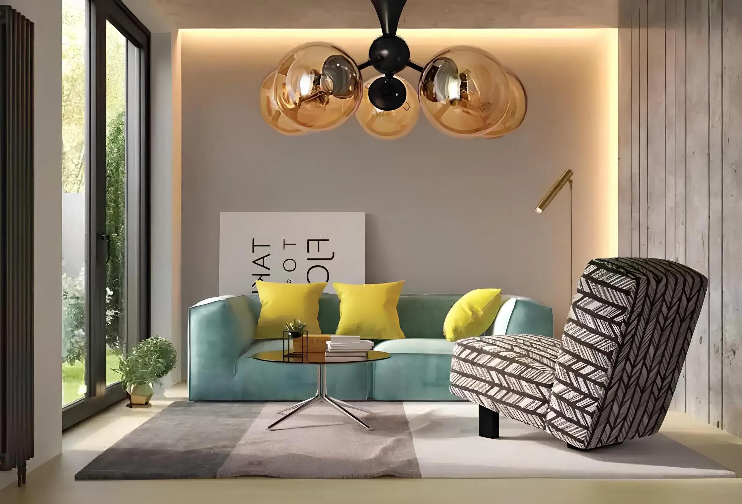 Xlmoebel Deckenleuchte Elegante Deckenleuchte aus Glas in Schwarz, Keine Funktionen, Hergestellt in Europa