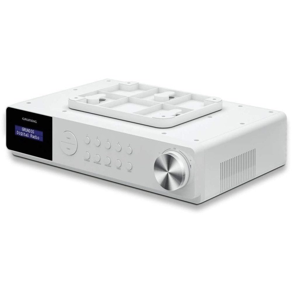 Grundig Grundig DKR 1000 BT DAB+ Weiss Küchenradio Küchen-Radio (UKW-Empfang, DAB-Empfang, DAB+, Bluetooth-fähig für kabellosen Genuss)