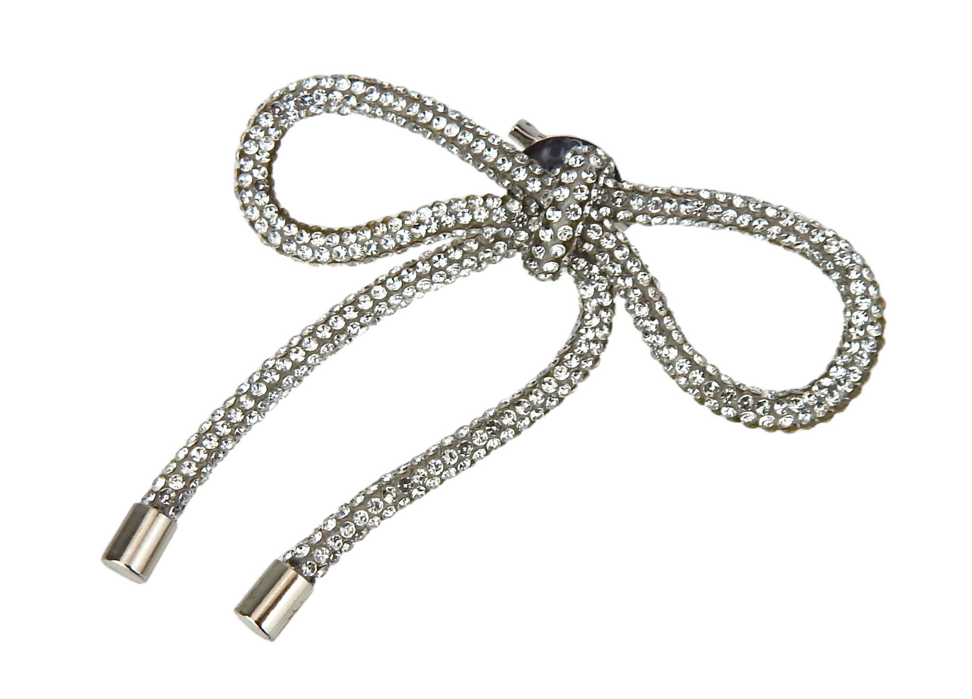 Ella Jonte Brosche, Schleife silber Strass elegante Ziernadel Anstecknadel günstig online kaufen