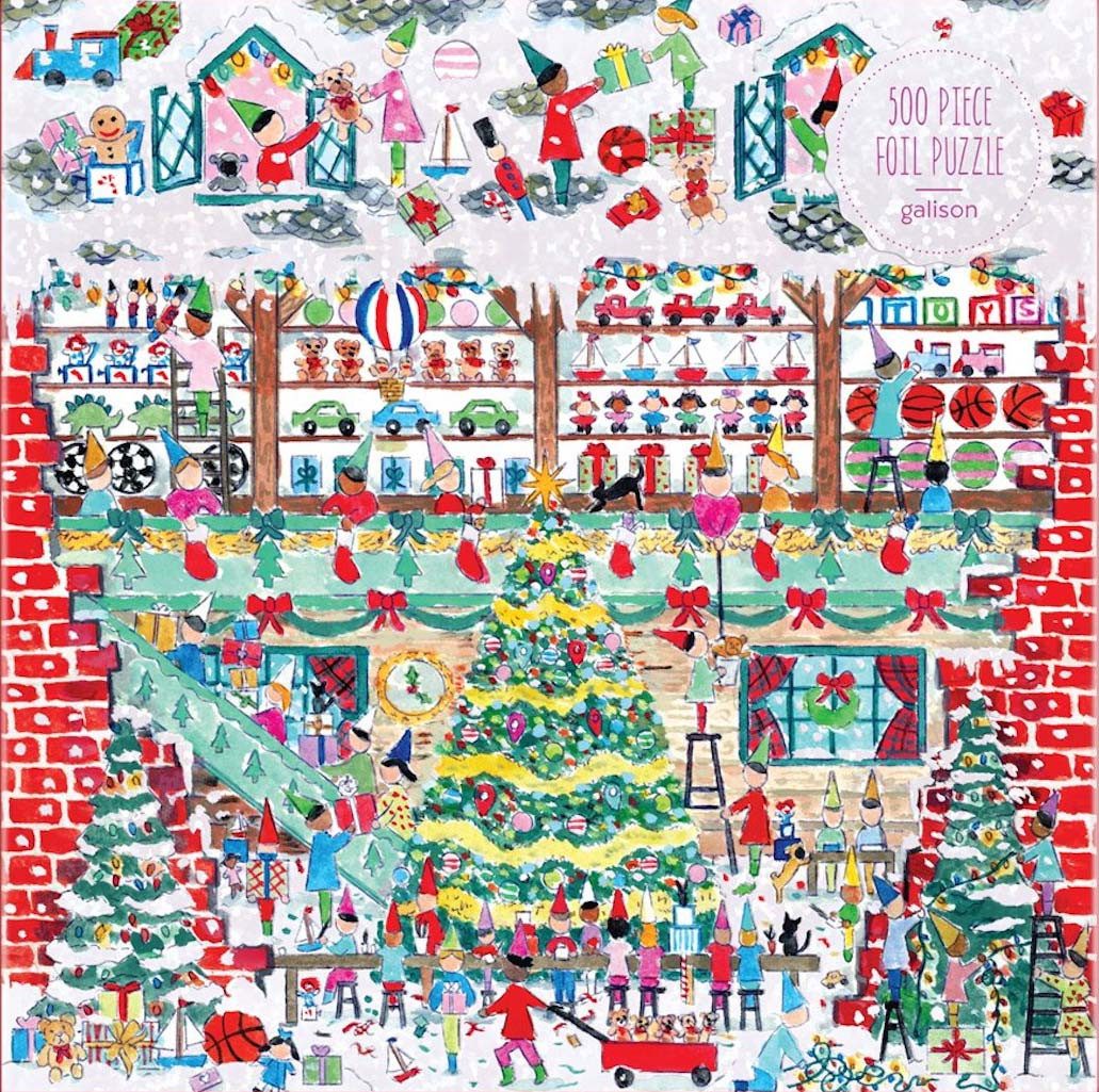 Chronicle Books Puzzle In der Weihnachtswerkstadt, Storrings, Puzzleteile