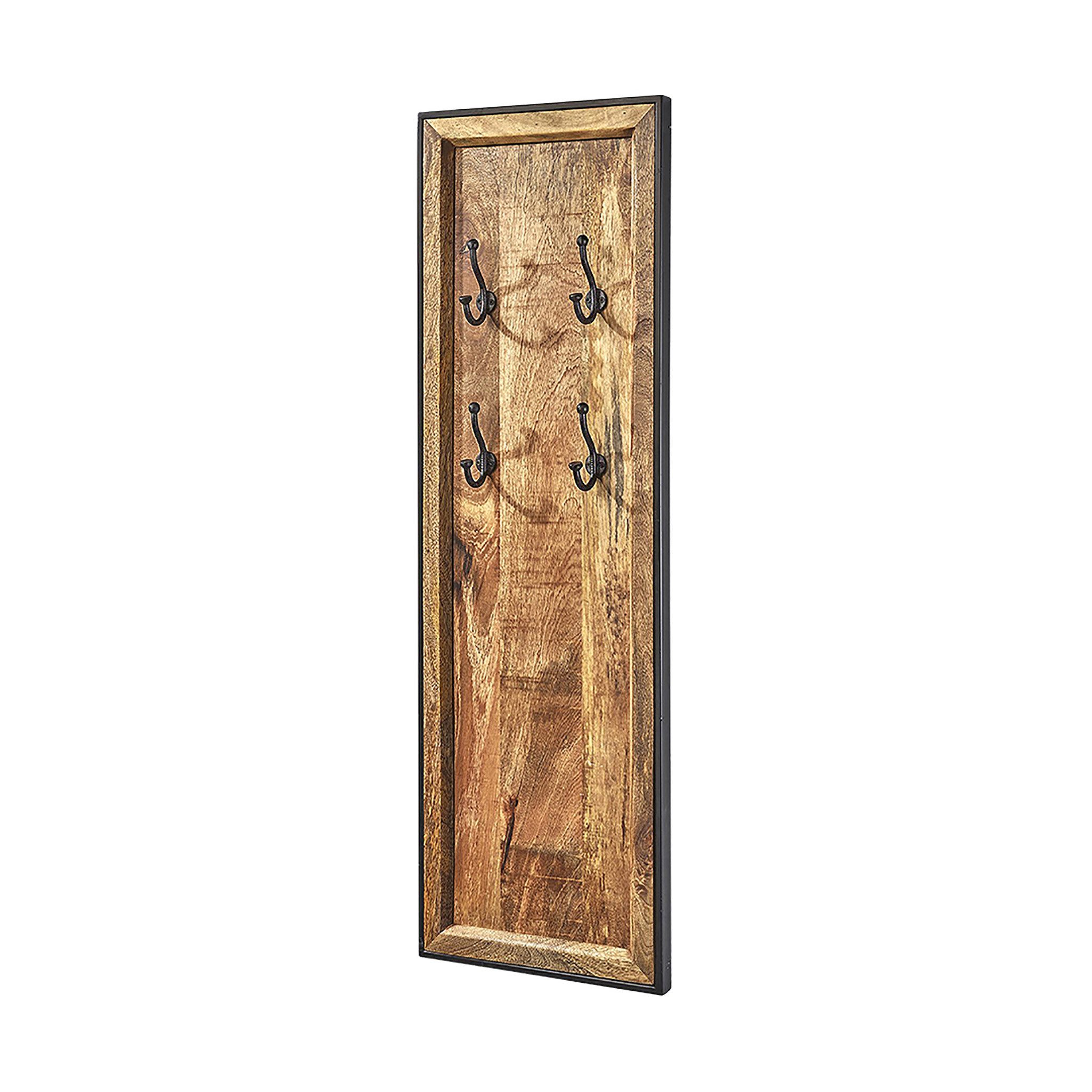 Kobolo Garderobenständer Garderobe Wandgarderobe - COAT - aus Mangoholz