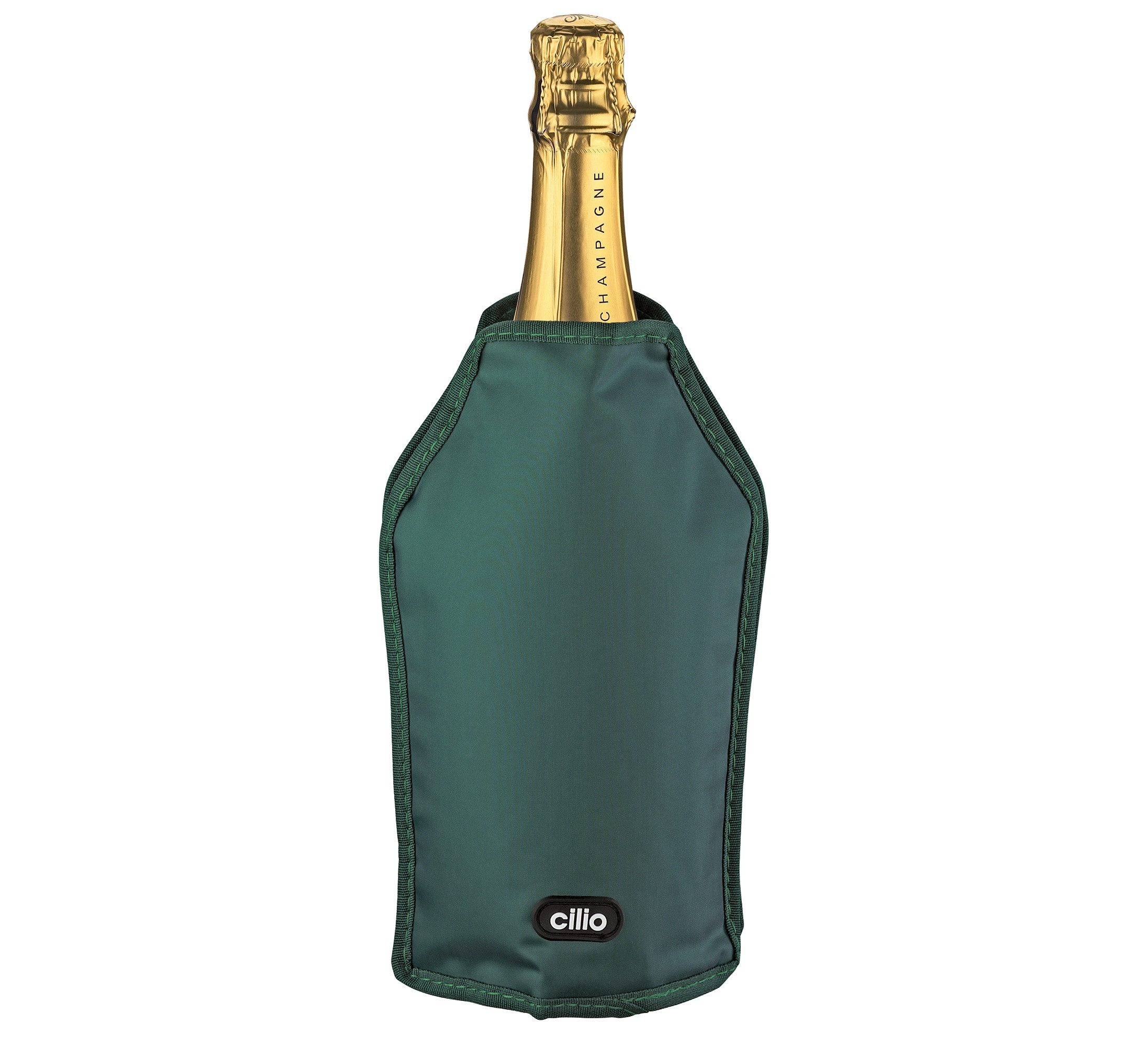Cilio Tasse Kühlmanschette Flaschenkühler Sektkühler Weinkühler VINO grün CILIO, Material: Kunststoff