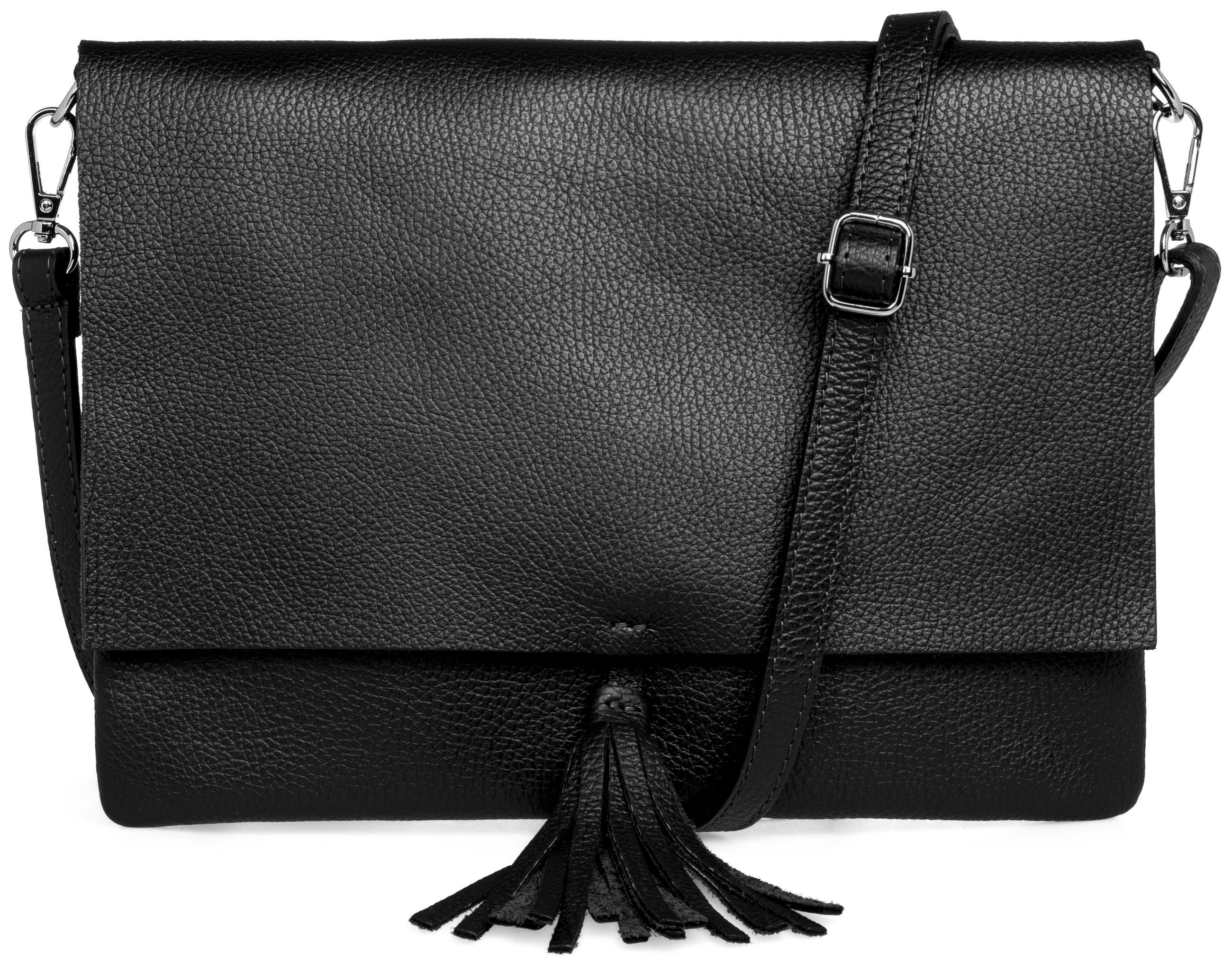 Caspar Umhängetasche xl Clutch Leder Damen günstig online kaufen