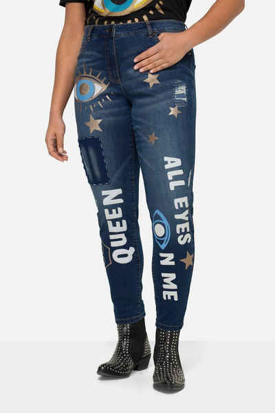 Angel of Style Regular-fit-Jeans Jeans WashOut modische Drucke 5-Pocket