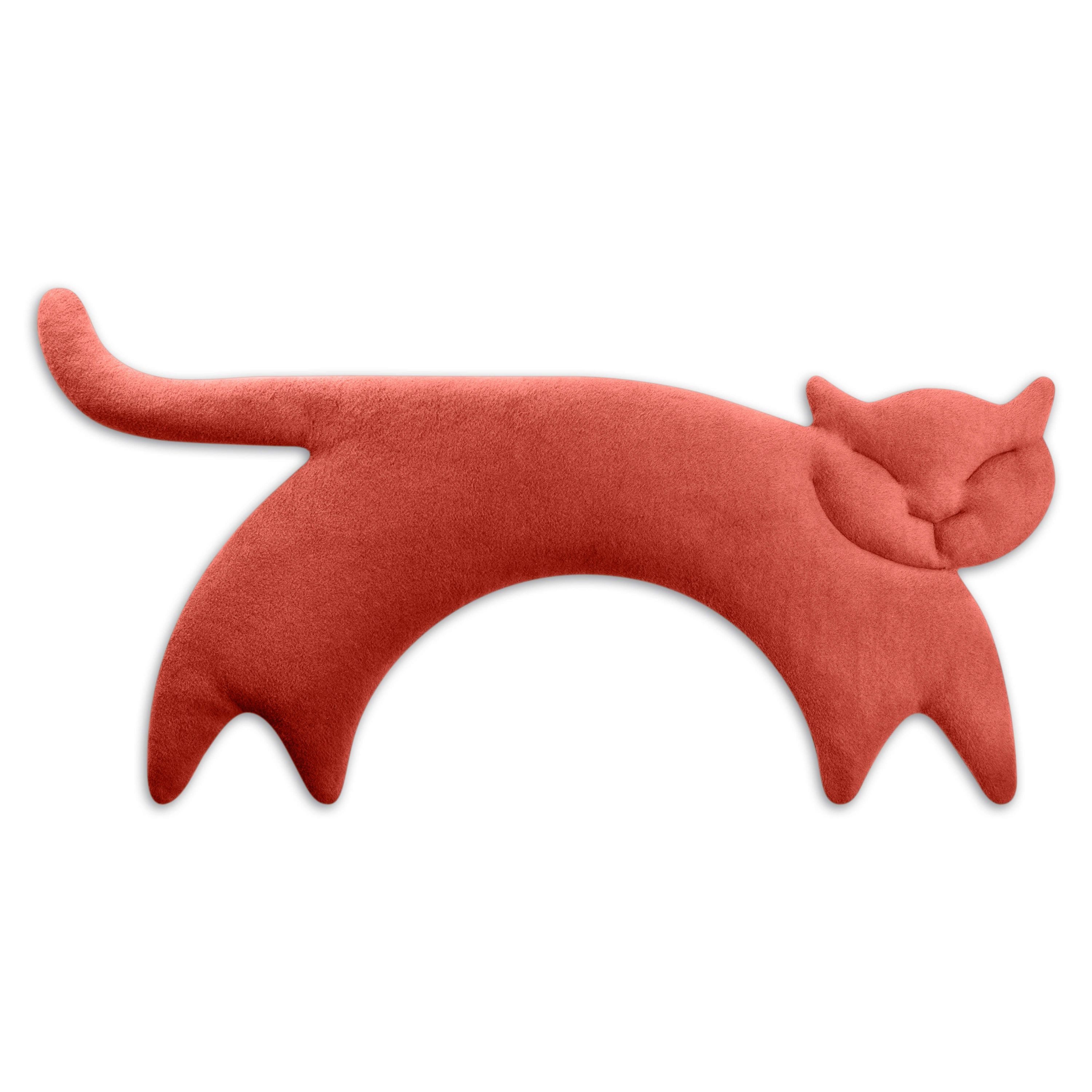 Leschi Wärmekissen für Mikrowelle, Bio-Baumwolle Körnerkissen, Nacken & Schultern, Katze
