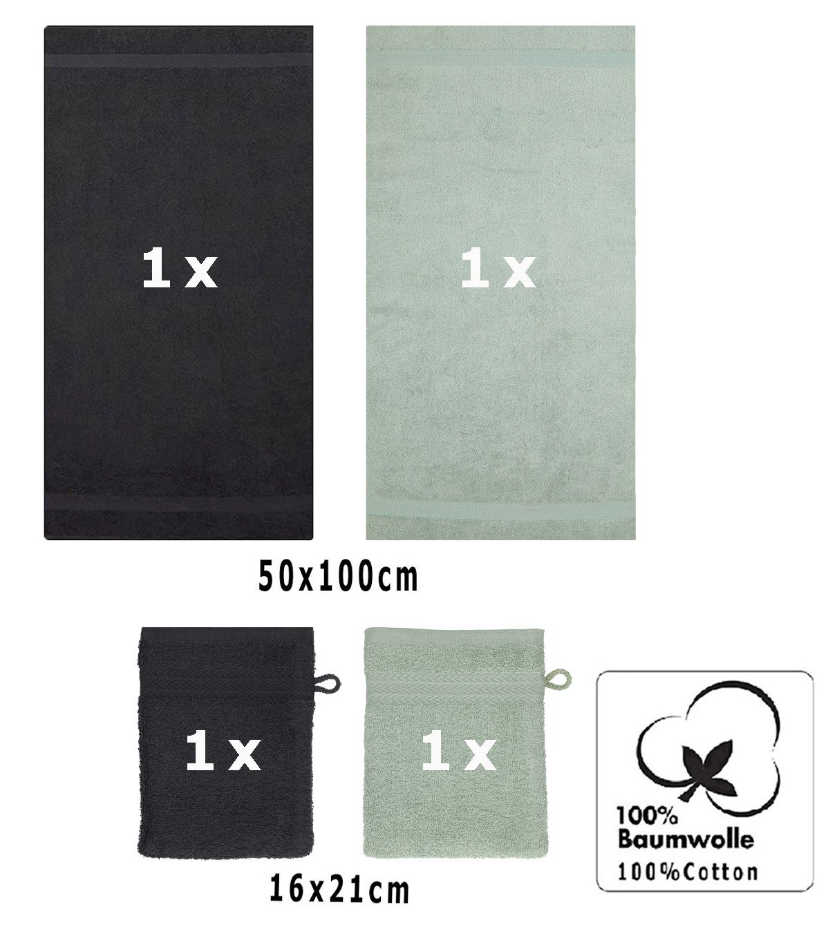 Betz Handtuch Set 4 tlg. Handtuch günstig online kaufen