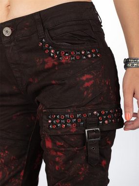 Cipo & Baxx Bikerjeans Hose BA-WD385 Besonderes Design mit Nieten und Auffälligen Verzierungen