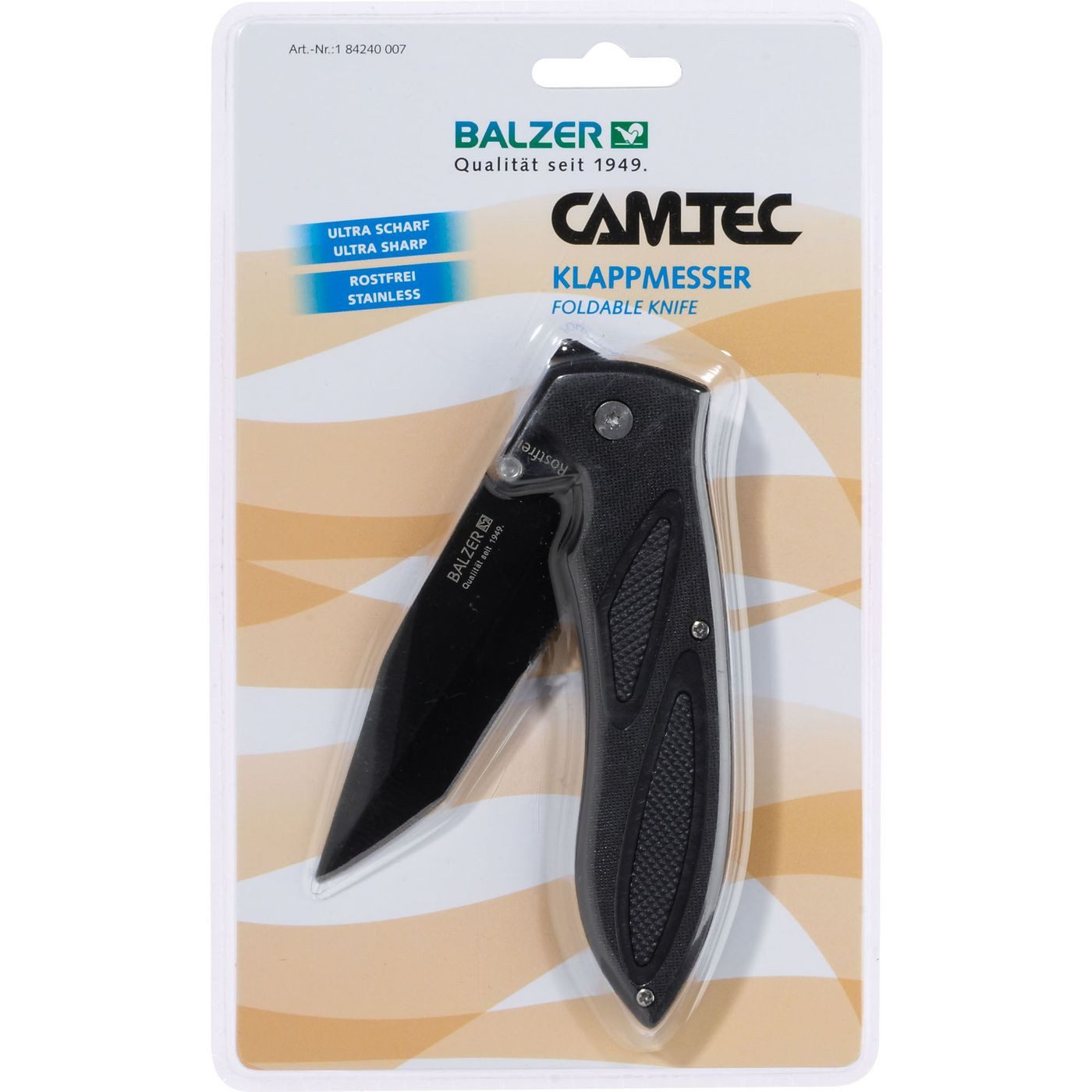 Angelhakenauslöser Balzer Camtec Klappmesser III 22cm - Angelmesser