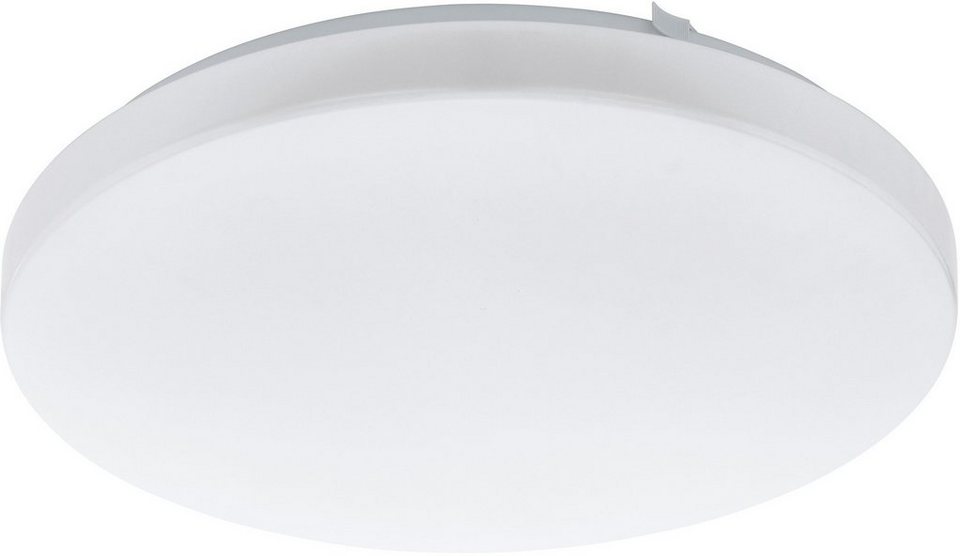 LED EGLO Kunststoff, 33 Stahl, Weiß, Die LED integriert, Licht warmweißes Material: Watt, FRANIA, 2000 Farbe: Deckenleuchte, angenehm (17,3 spenden fest cm, Deckenleuchte Warmweiß, Ø: LEDs